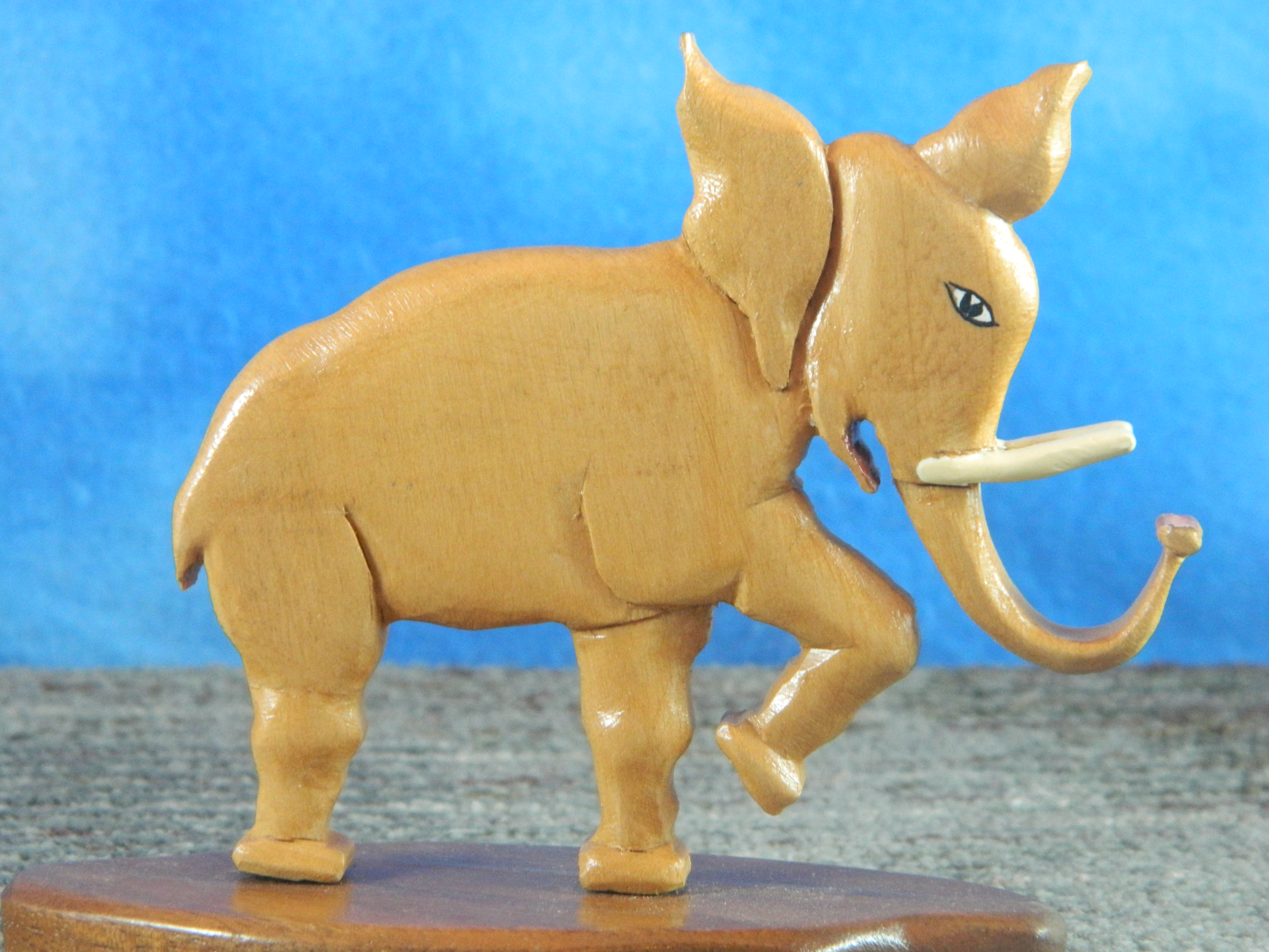 Hand Crafted Wood Elephant