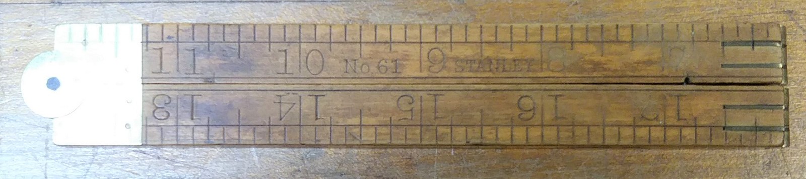 Stanley Folding Rule Boxwood 2 ft. No. 61