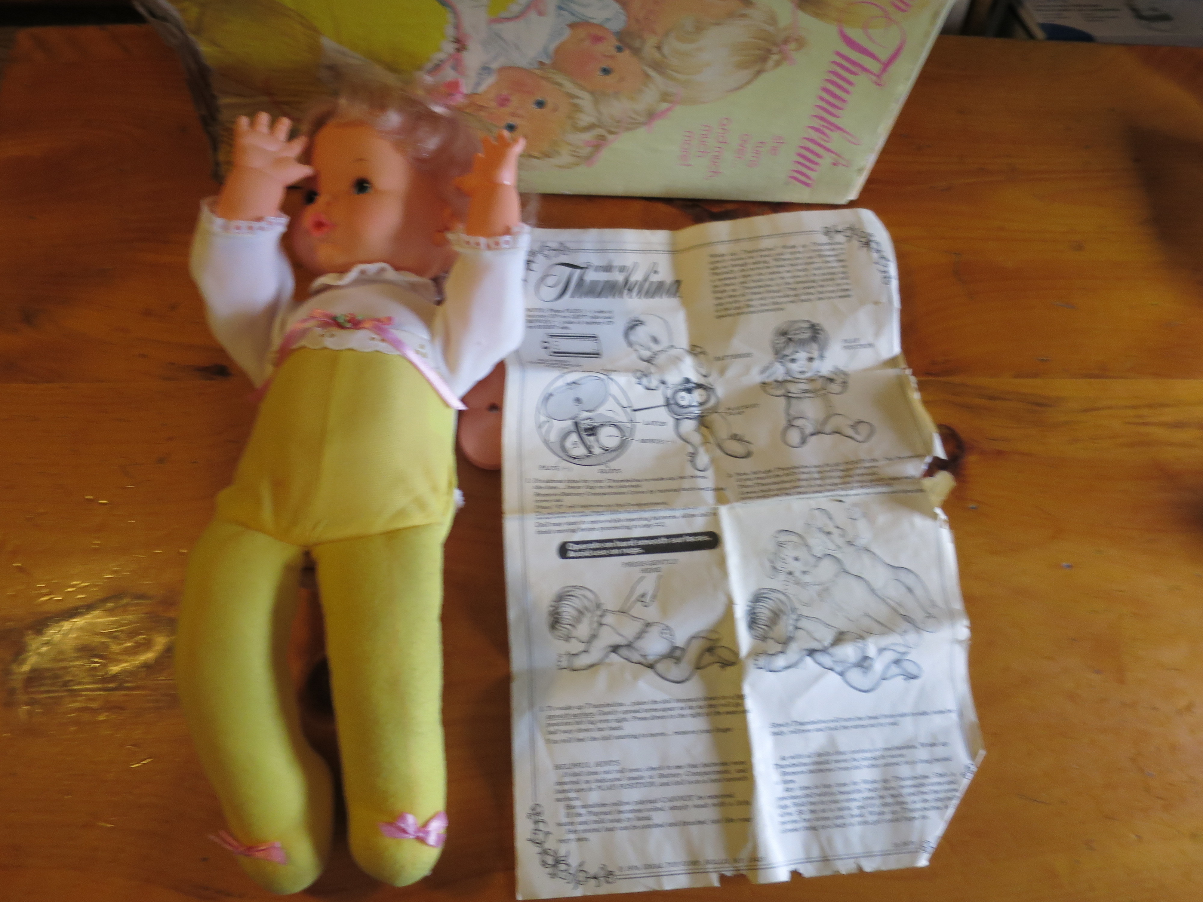 Ideal Doll Wake Up Thumbelina 1976