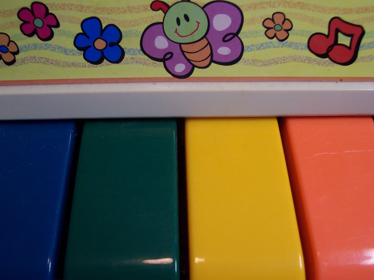 Vintage Musical Toy Xylophone & Keyboard Set