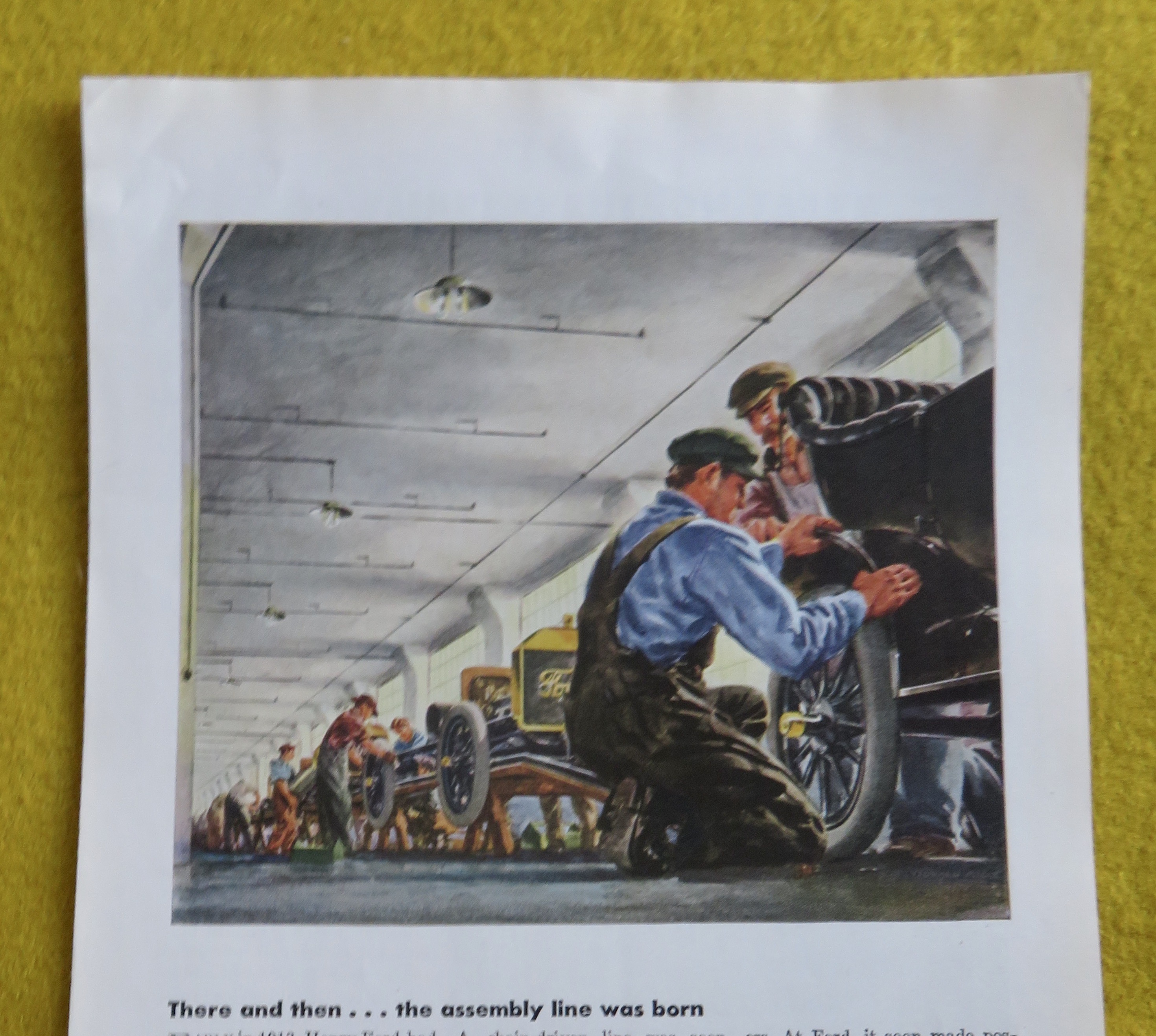 1944 Ford Motor Company with Men Checking Tires
