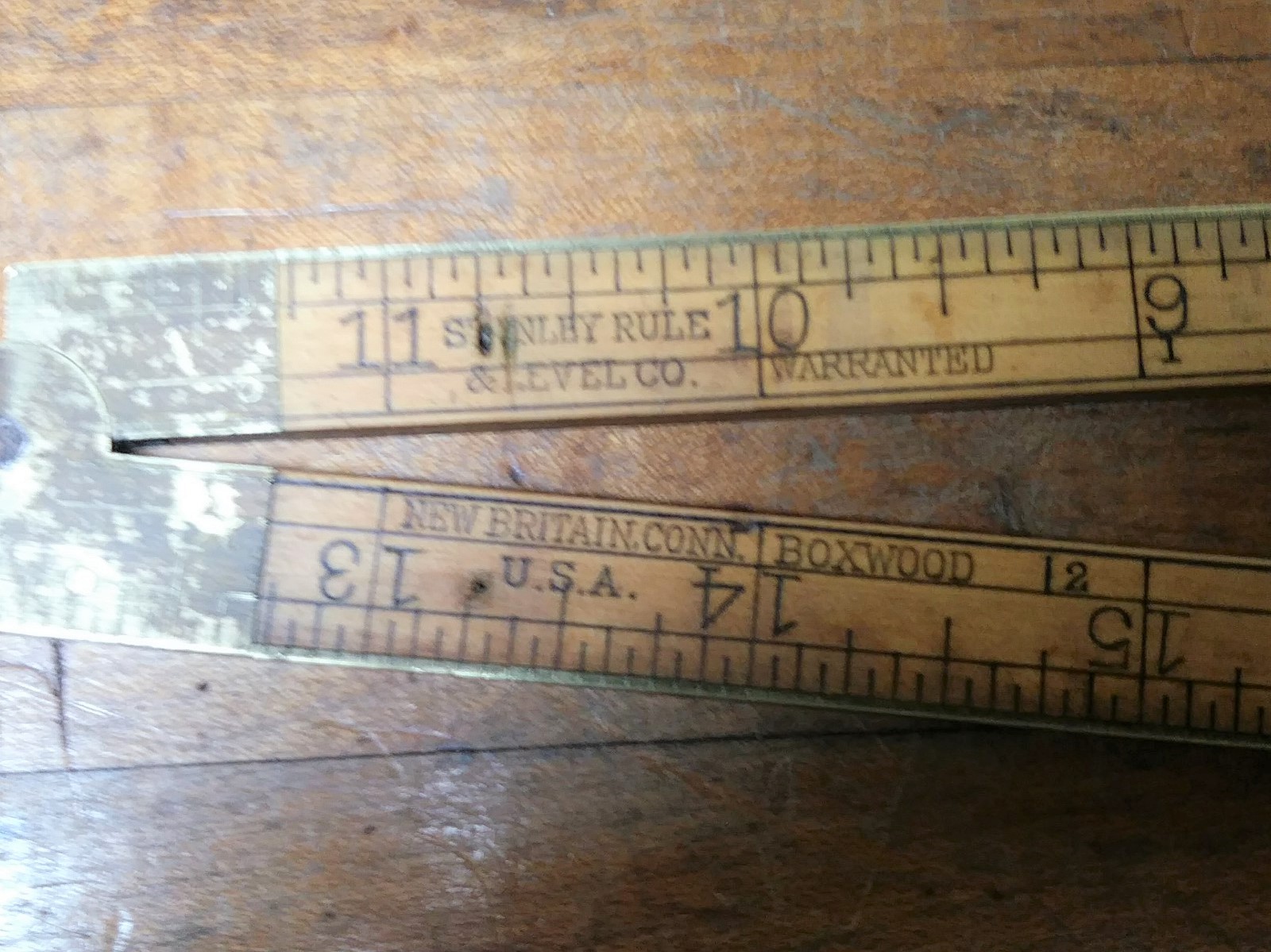 Stanley Folding Rule Brass Bound 2 ft. No. 84