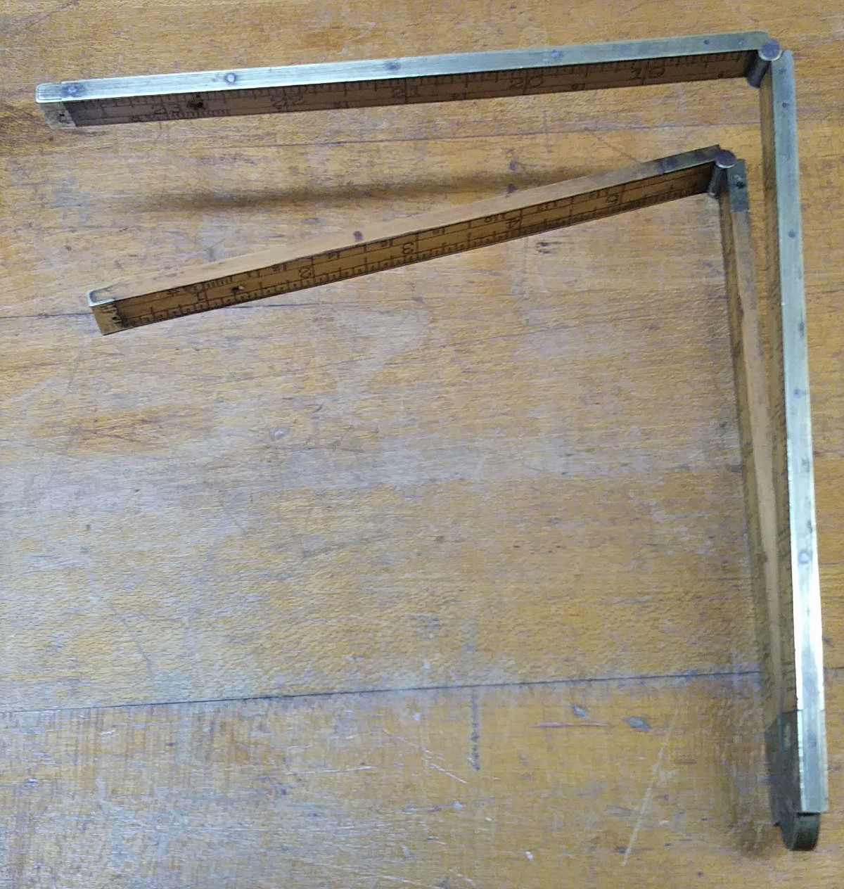 Stanley Folding Rule Brass Bound 2 ft. No. 84