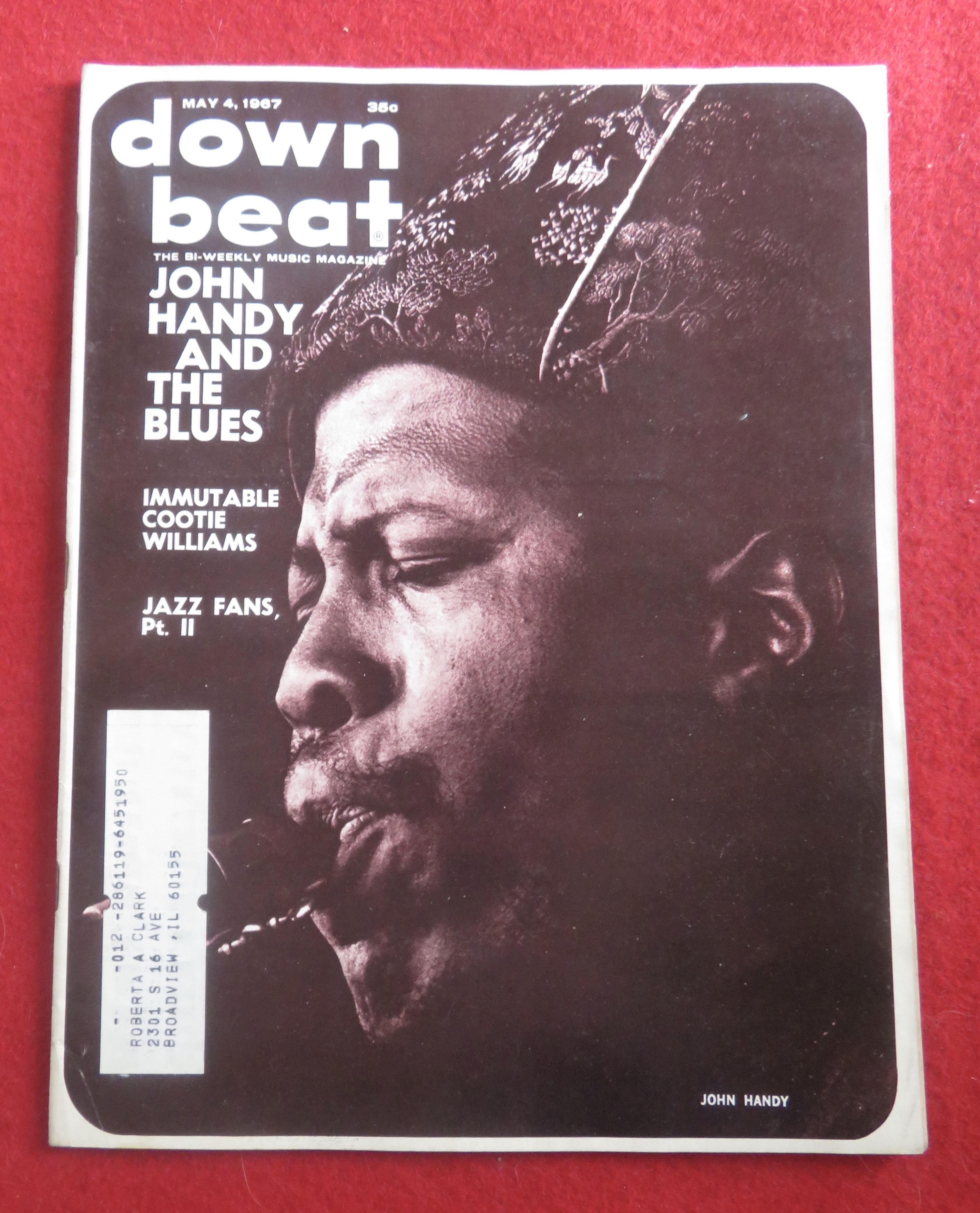 Down Beat Magazine May 4, 1967 John Handy & The Blues
