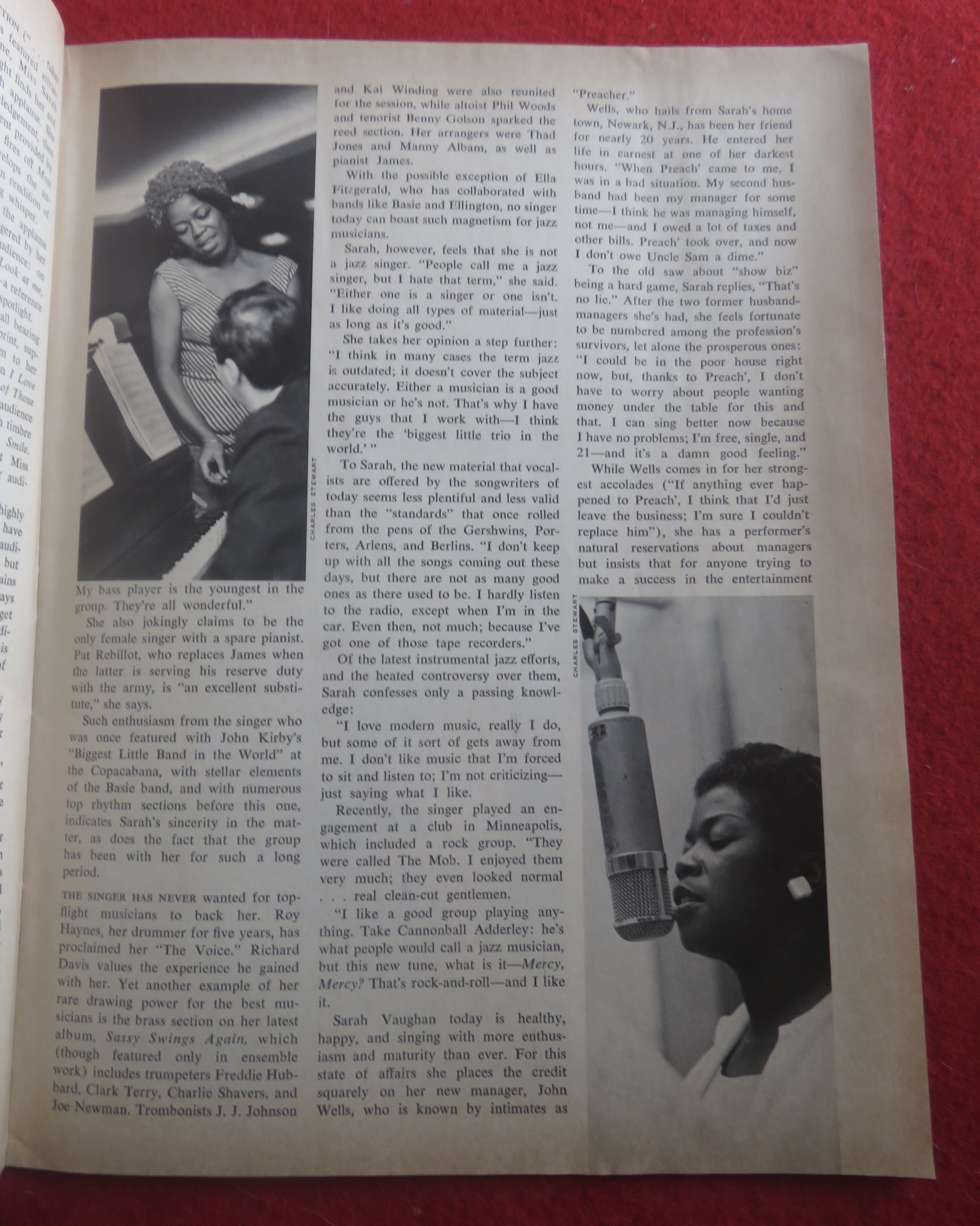 Downbeat Magazine July 27, 1967 Sarah Vaughan Today