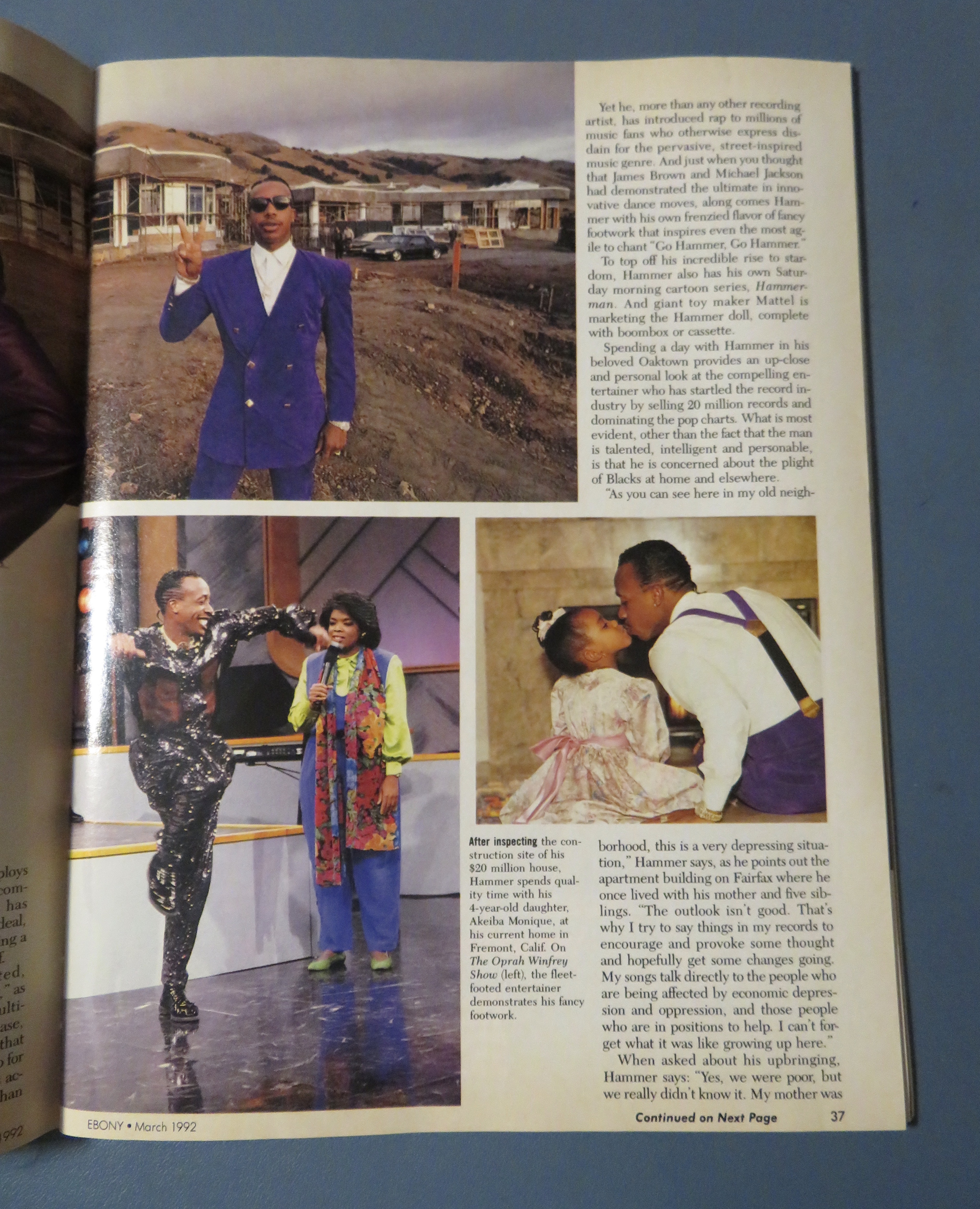 Ebony Magazine March 1992 M C Hammer