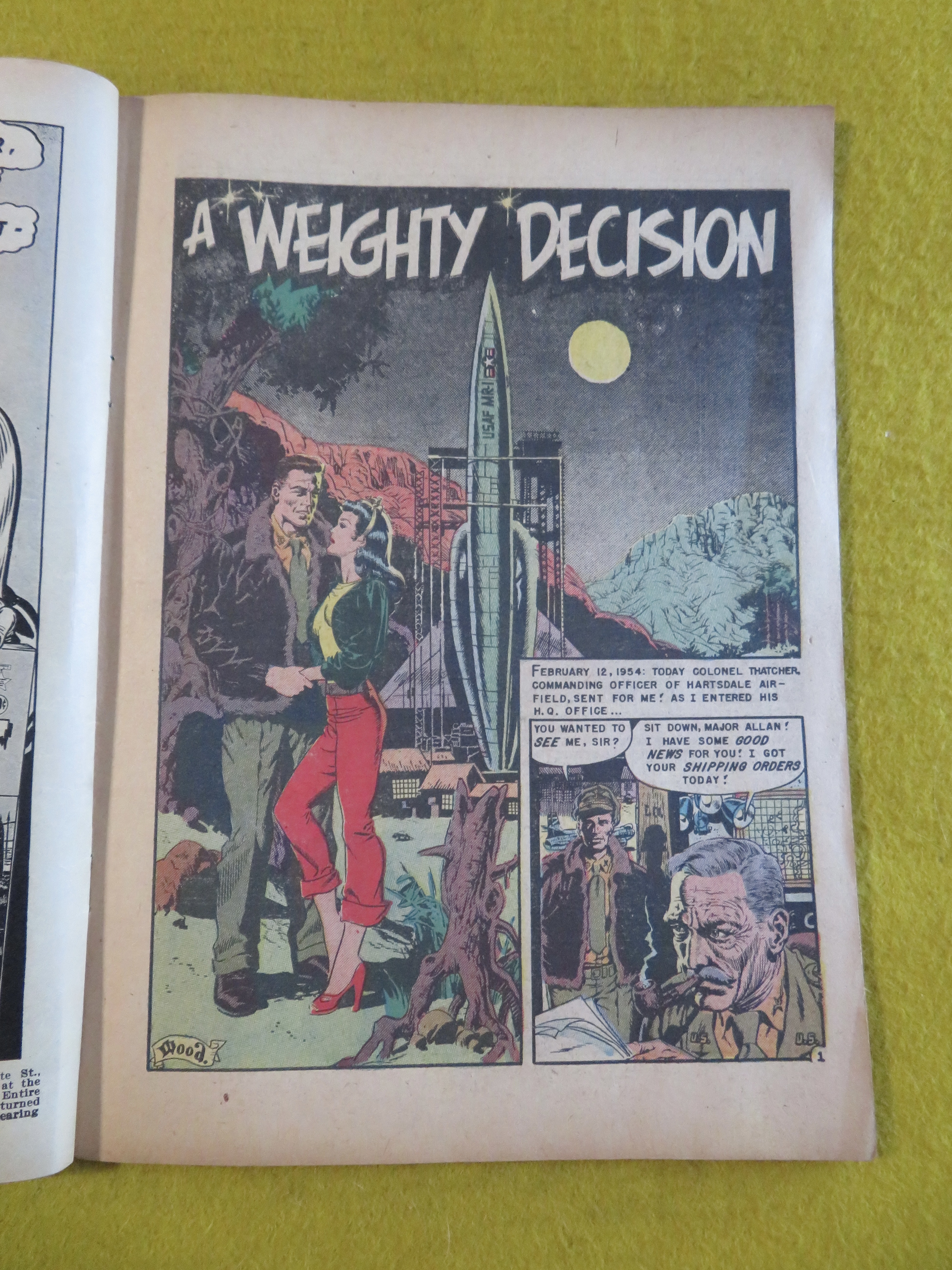 Weird Science Comic May/June 1952 A Weighty Decision