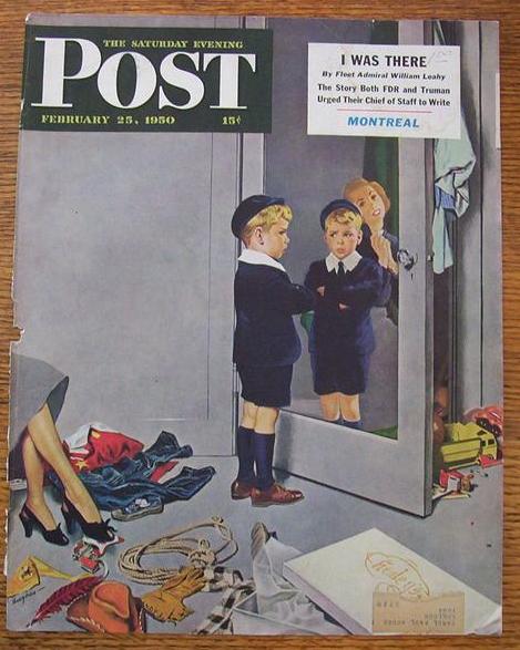 Saturday Evening Post Cover By Hughes - Feb 25, 1950
