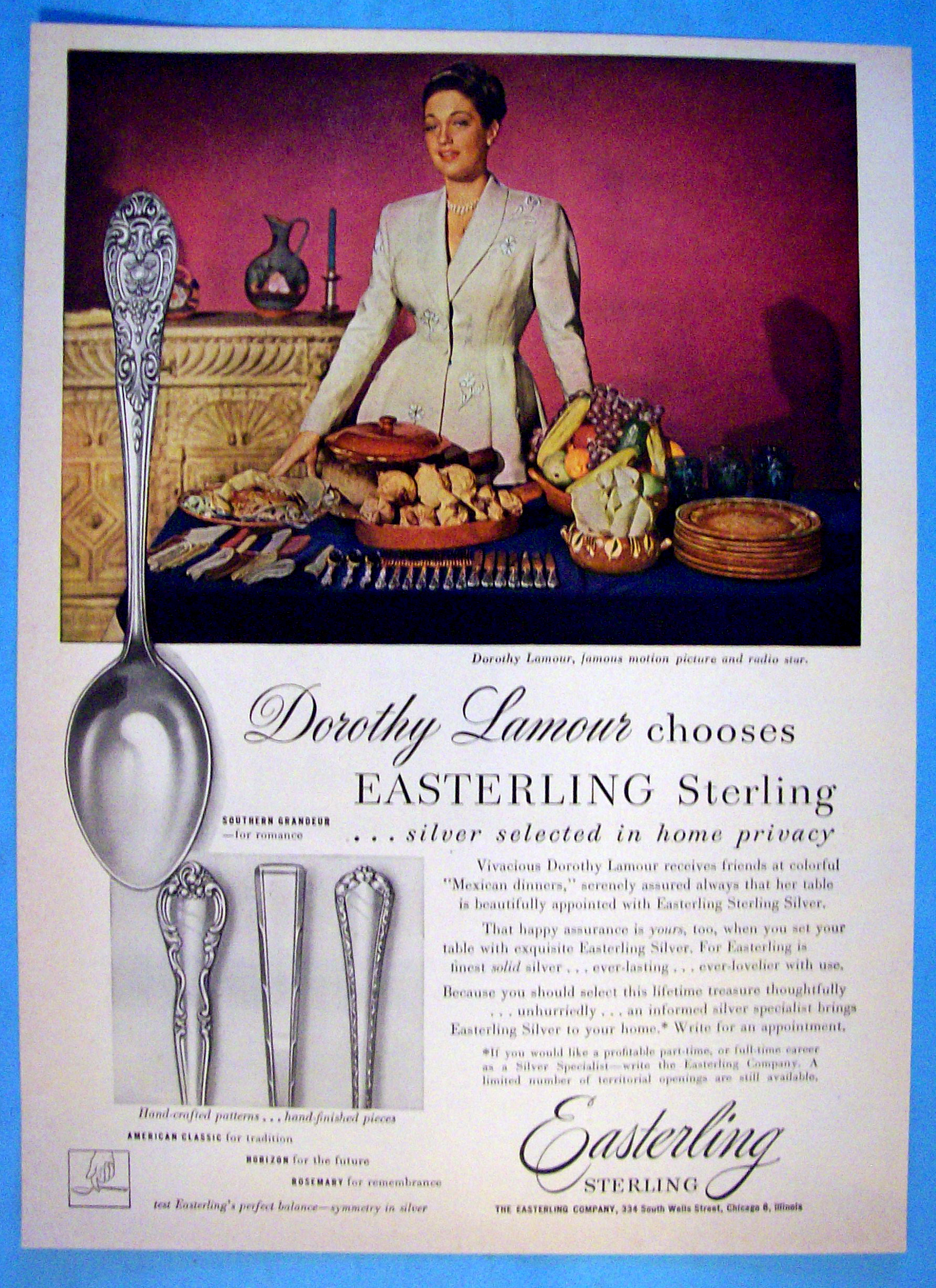 1949 Easterling Sterling w/ Dorothy Lamour