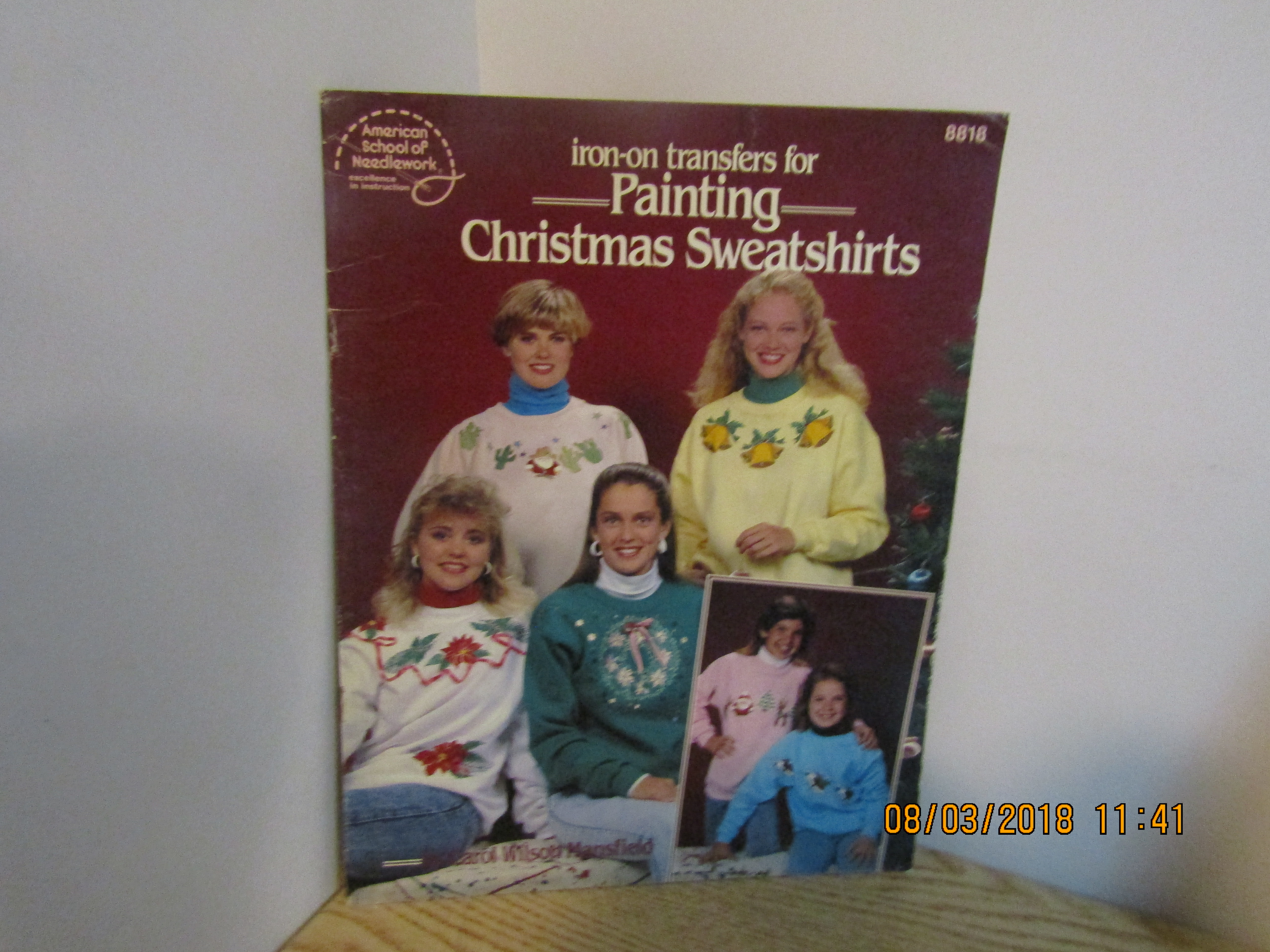 ASN IronOn Transfers Painting Christmas Stocking #8818