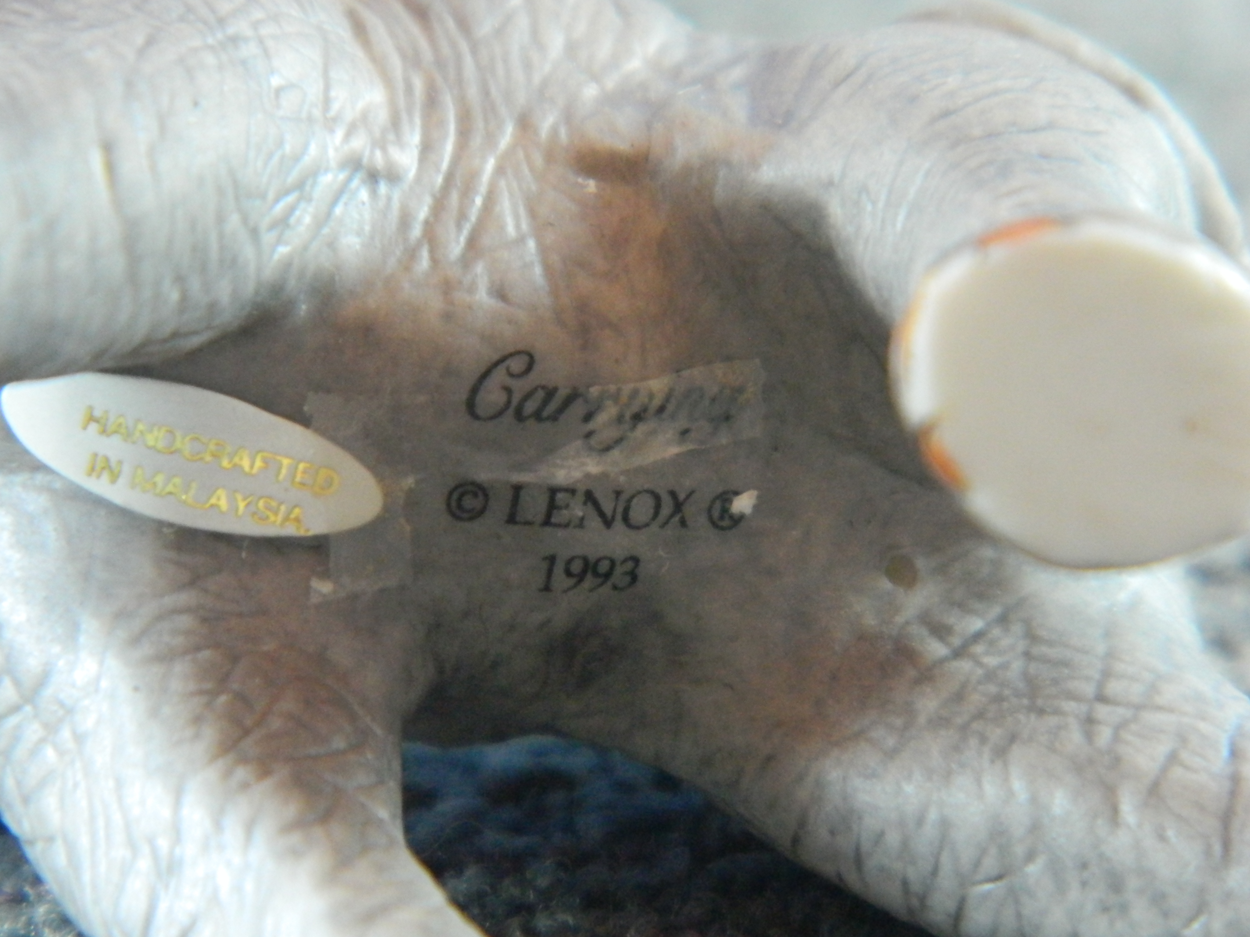 Lenox Porcelain Baby Elephant named Carrying