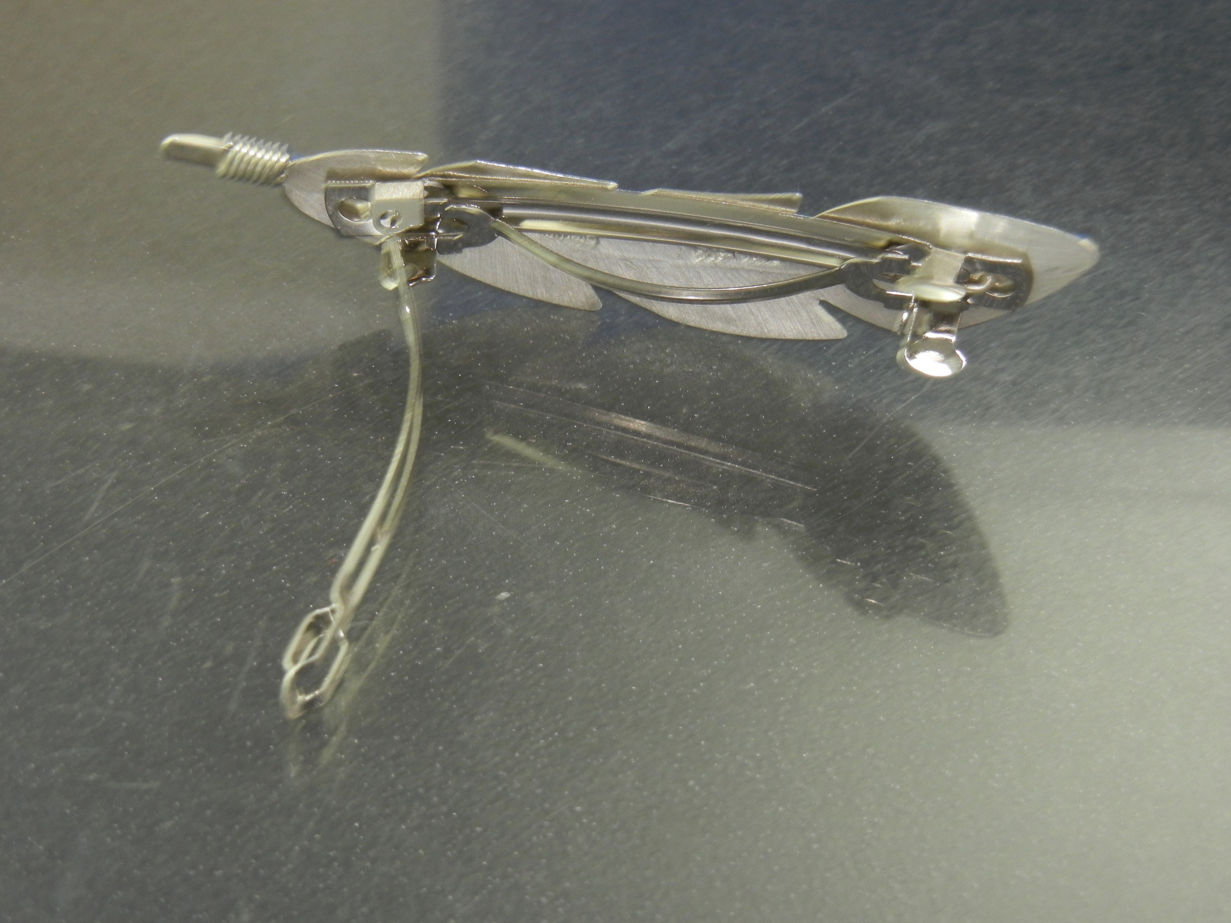 Navajo Sterling Silver Feather Barrette Ben Long