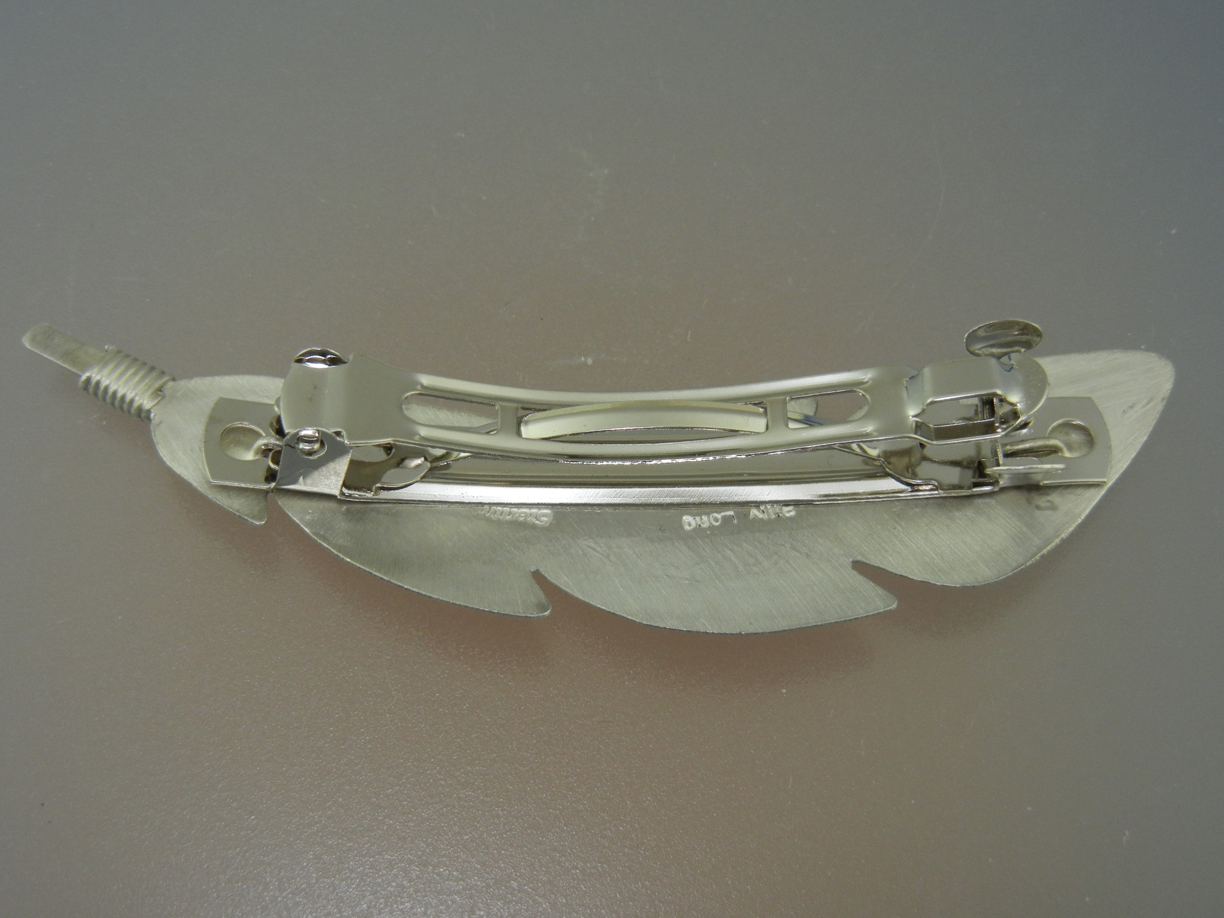 Navajo Sterling Silver Feather Barrette Ben Long