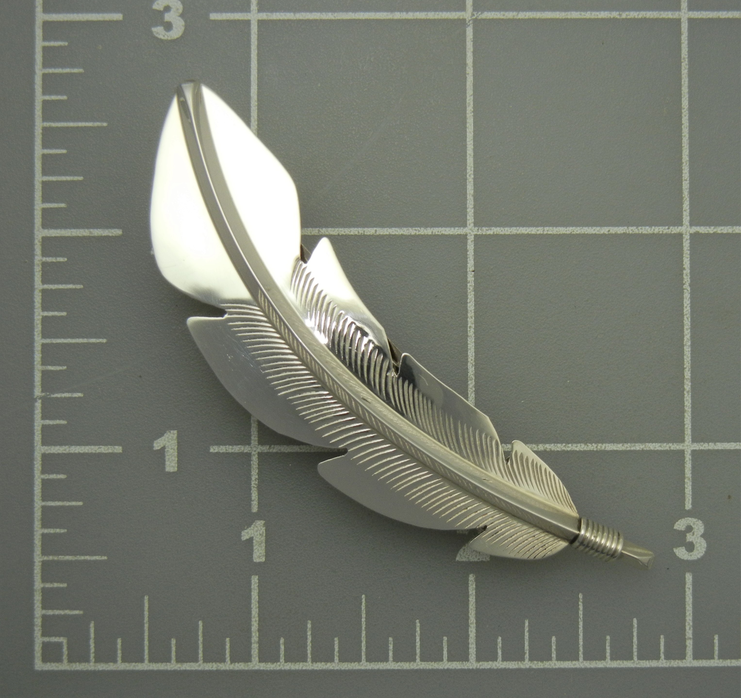 Navajo Sterling Silver Feather Barrette Ben Long