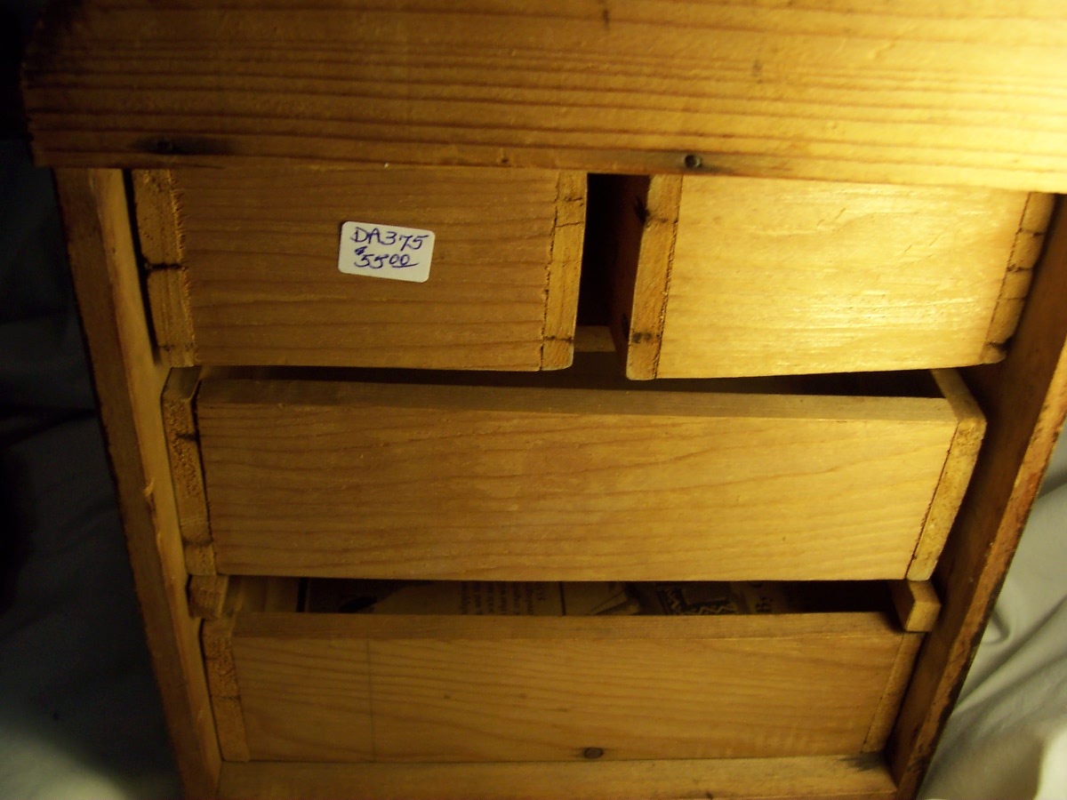 Doll Dresser Wooden Vintage Doll Dresser