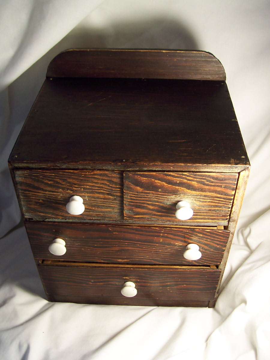 Doll Dresser Wooden Vintage Doll Dresser