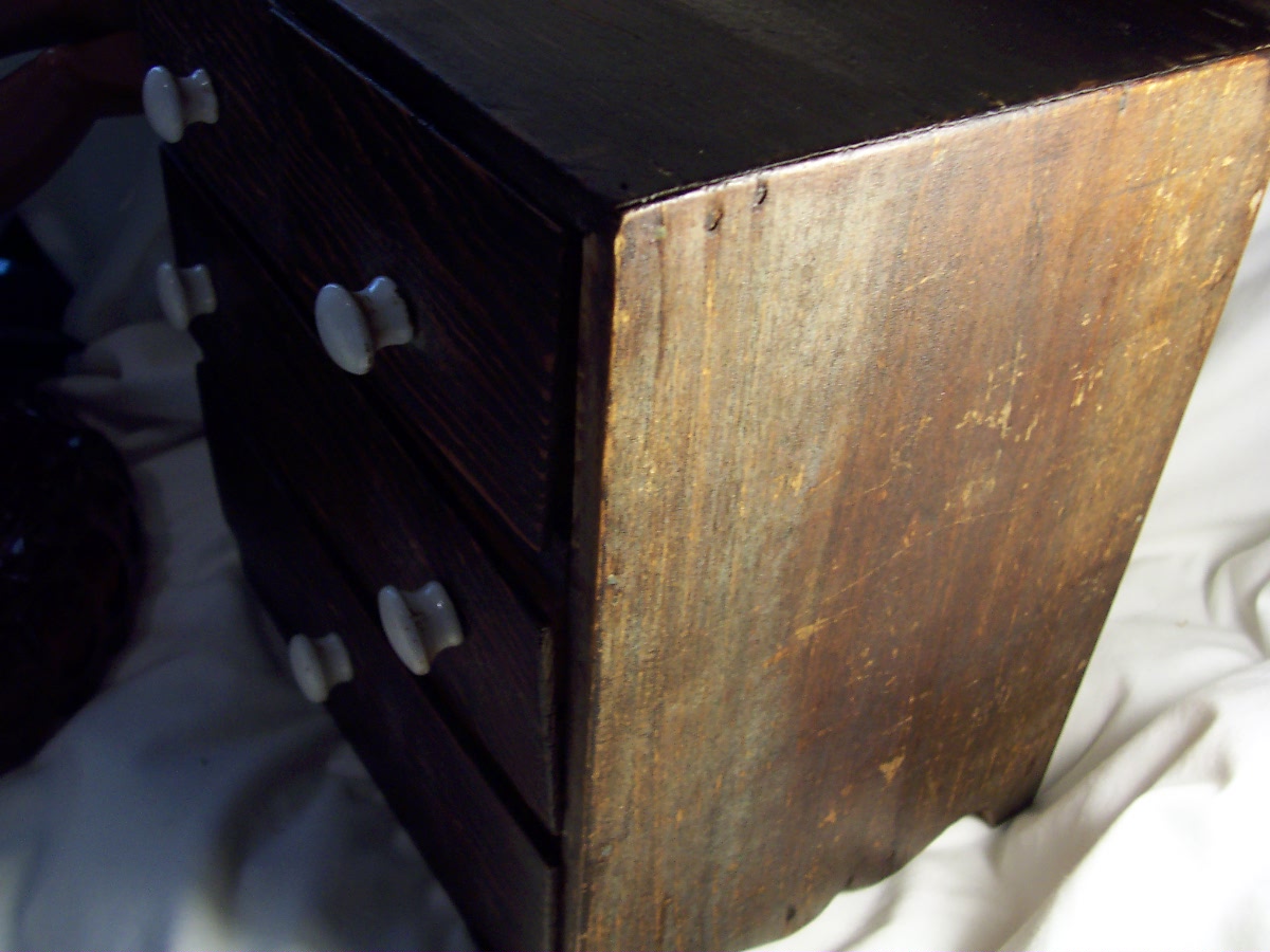 Doll Dresser Wooden Vintage Doll Dresser