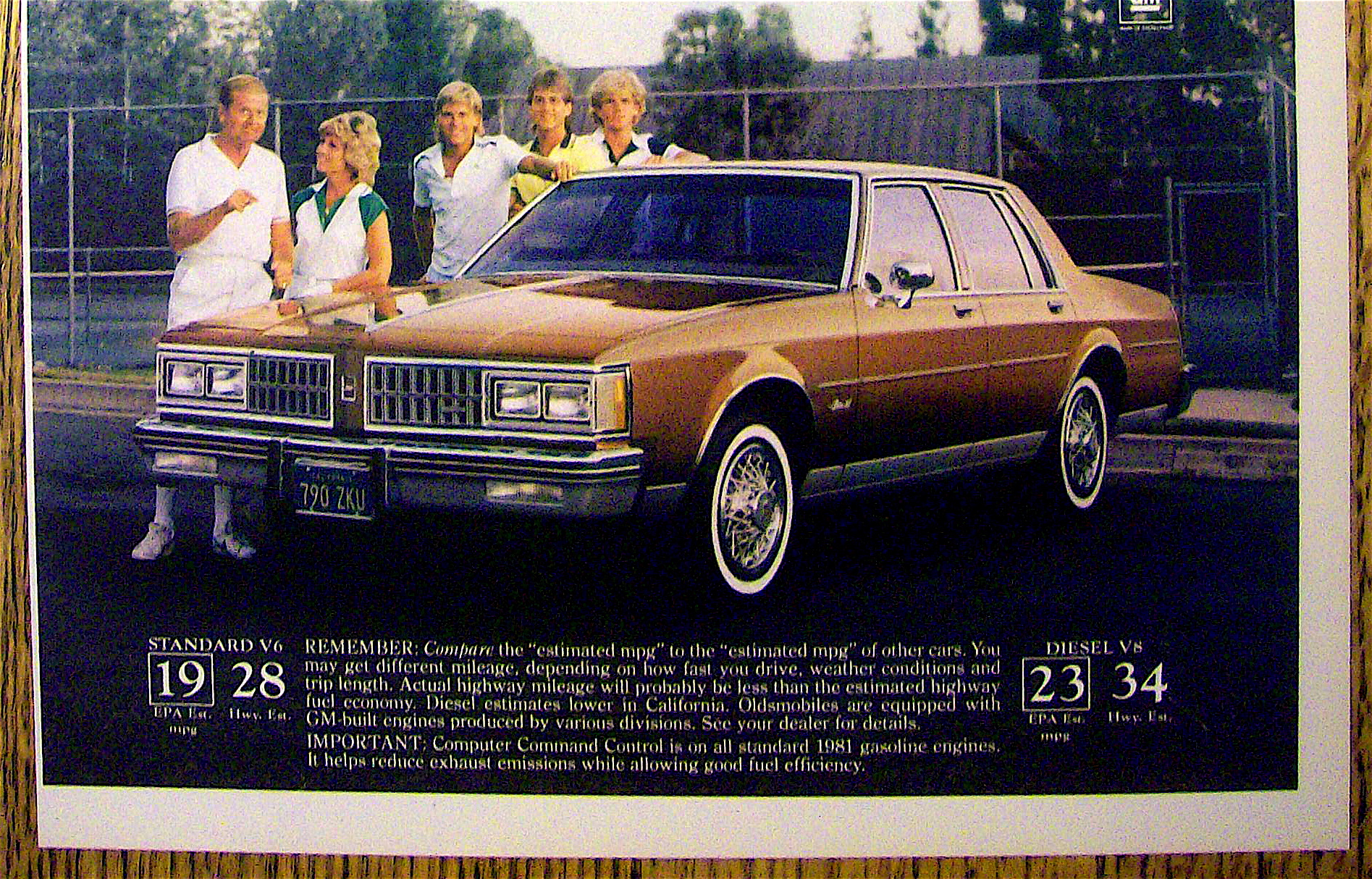 1981 Oldsmobile Delta 88 w/Dick Van Patten & Family