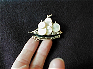 Mother of Pearl Ship Brooch
