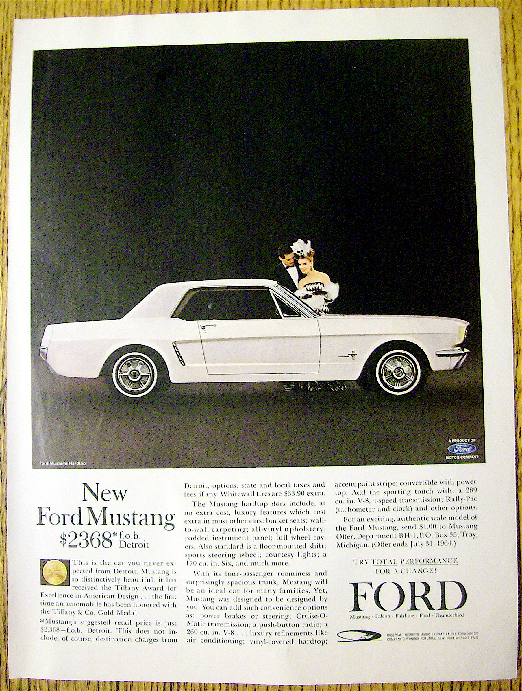 1964 Ford Mustang with Ford Mustang Hardtop