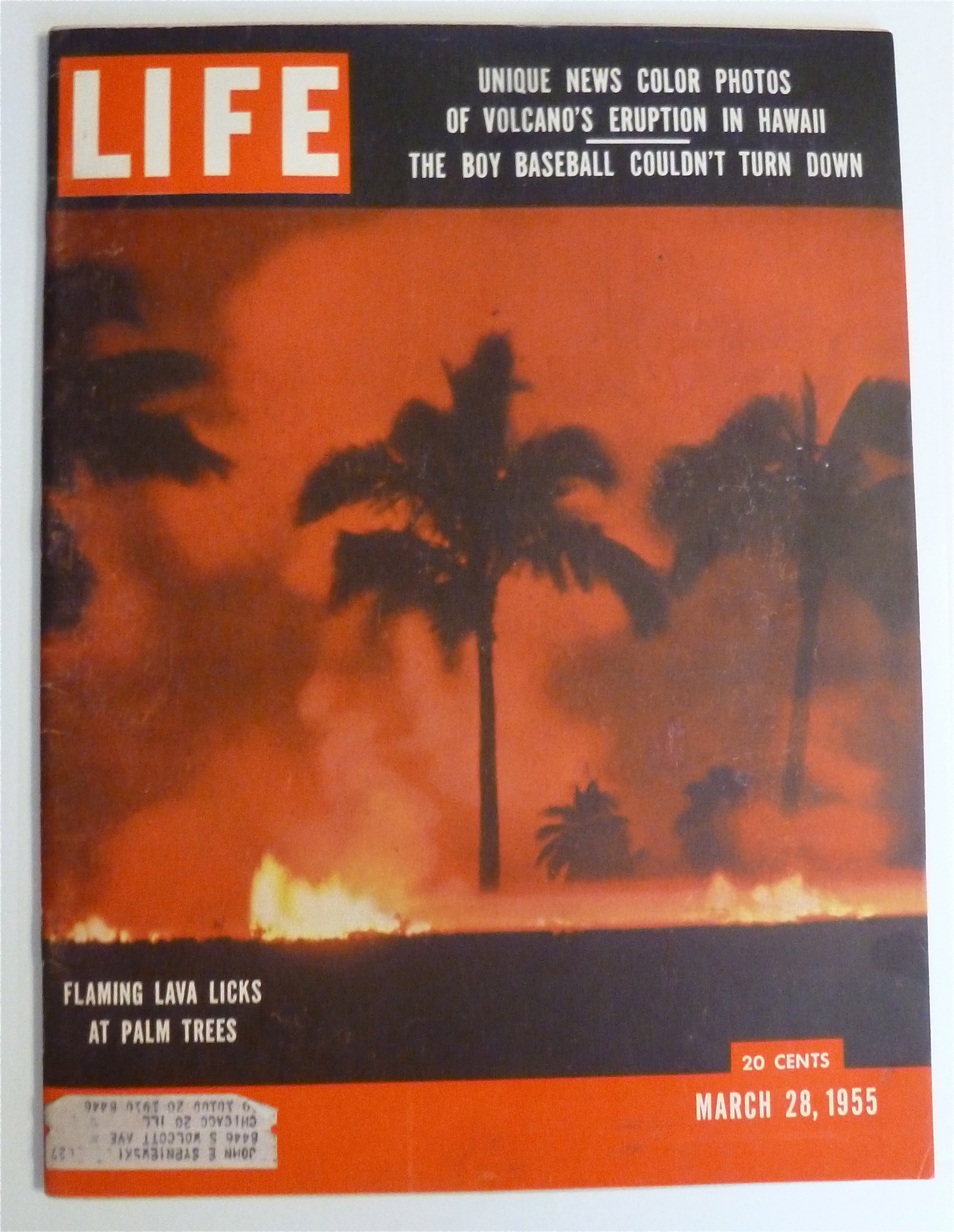 Life Magazine-March 28, 1955-Flaming Lava