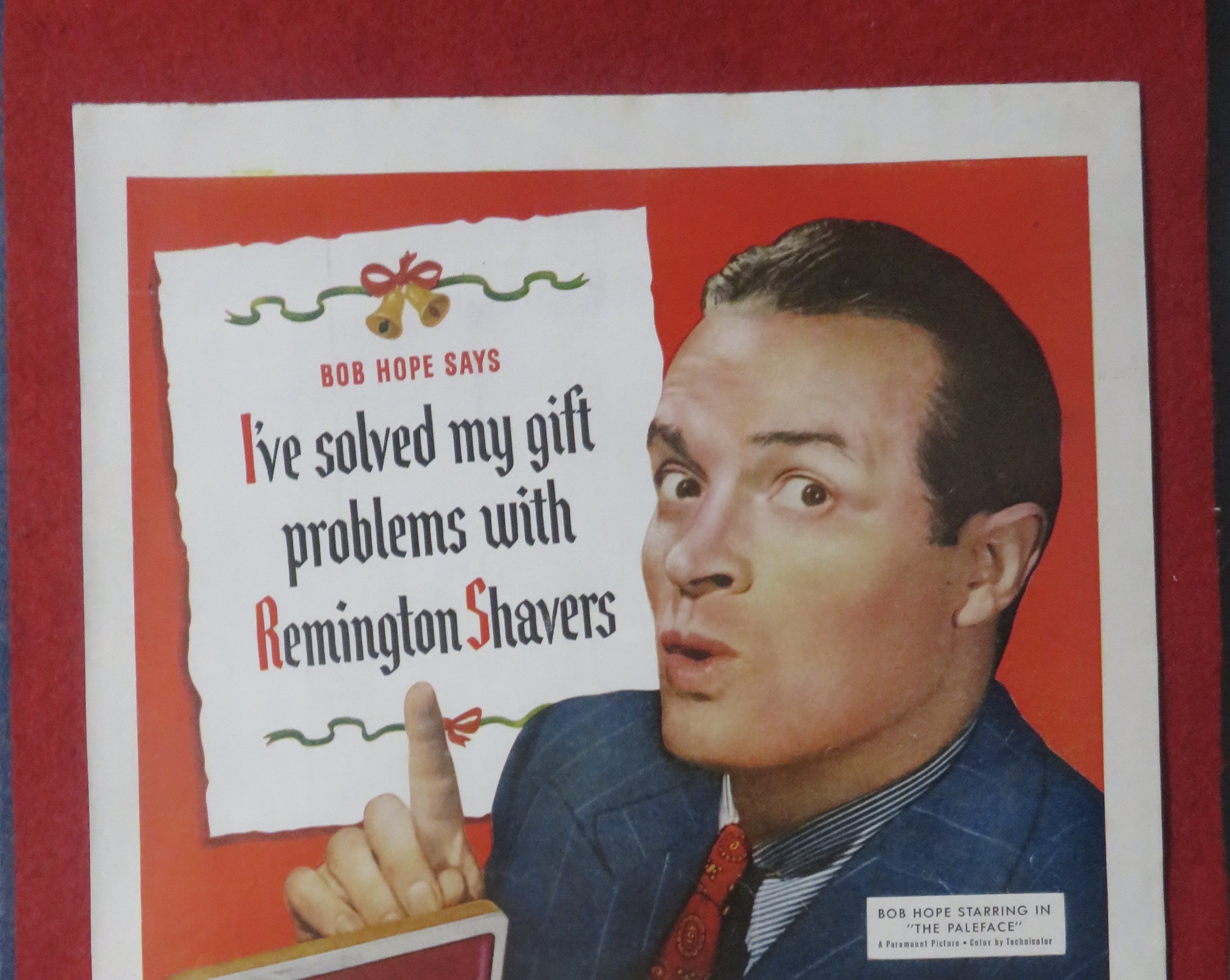 1948 Remington Electric Shaver with Bob Hope
