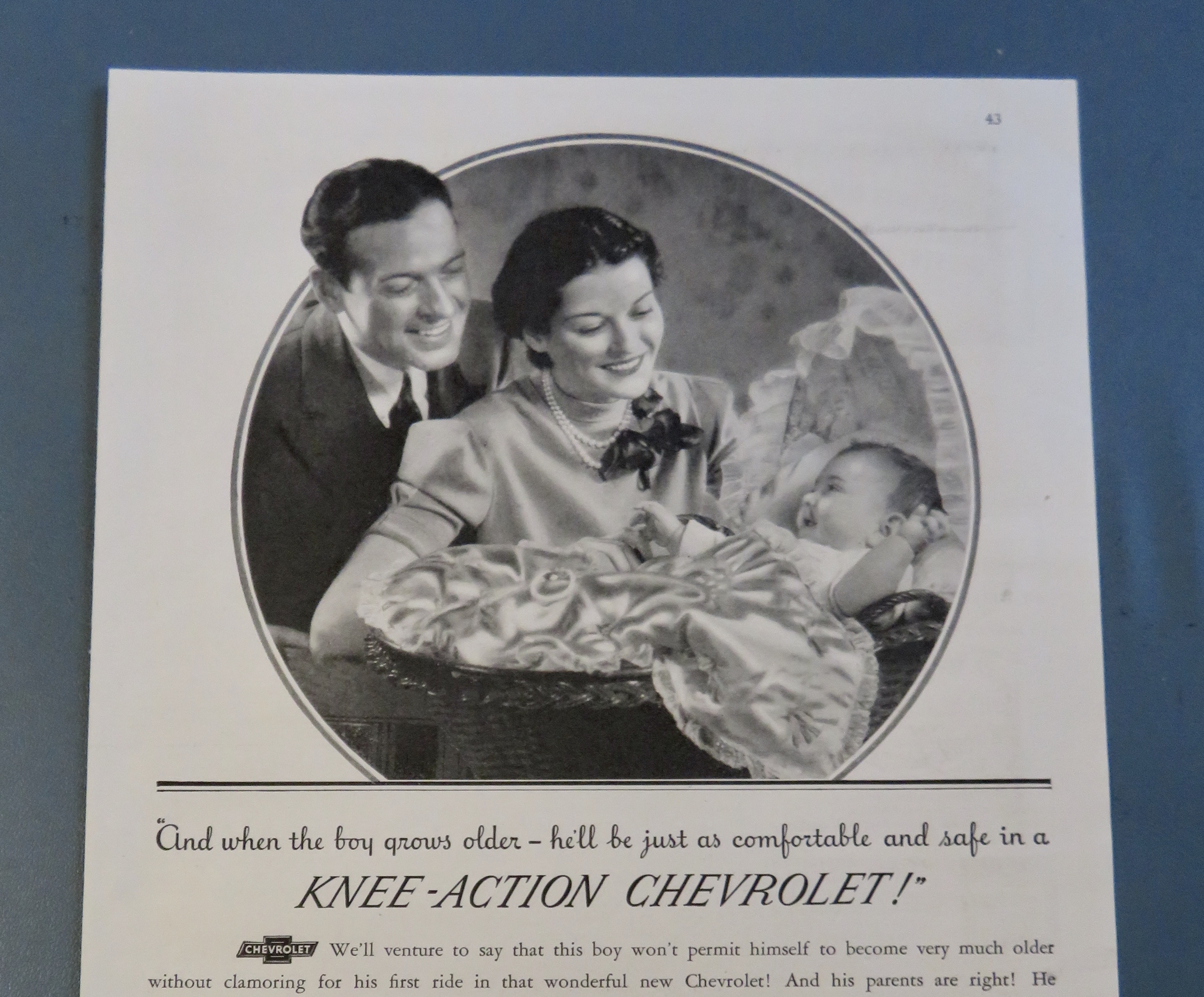 1937 Chevrolet Knee Action with Man, Woman & Baby