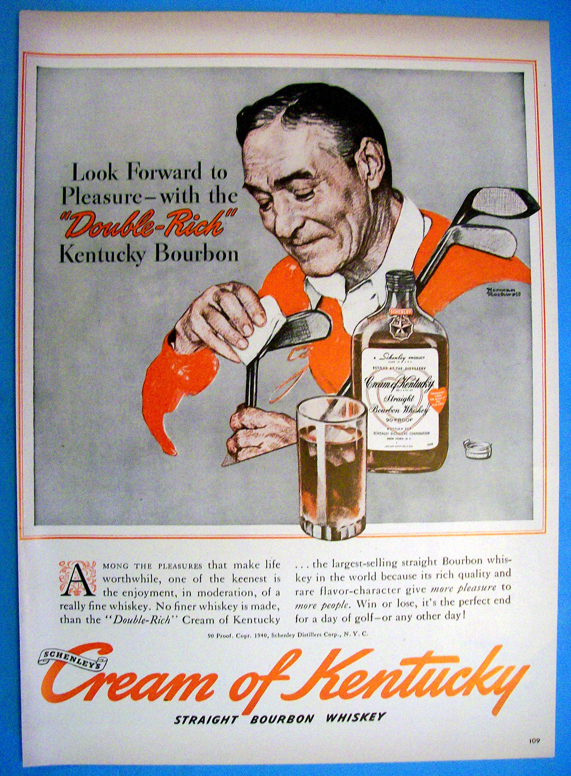 1940 Cream Of Kentucky By Norman Rockwell
