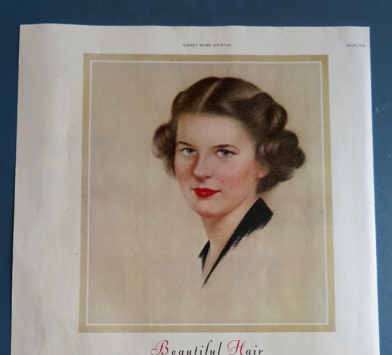 1951 Breck Shampoo with Lovely Dark Haired Breck Woman