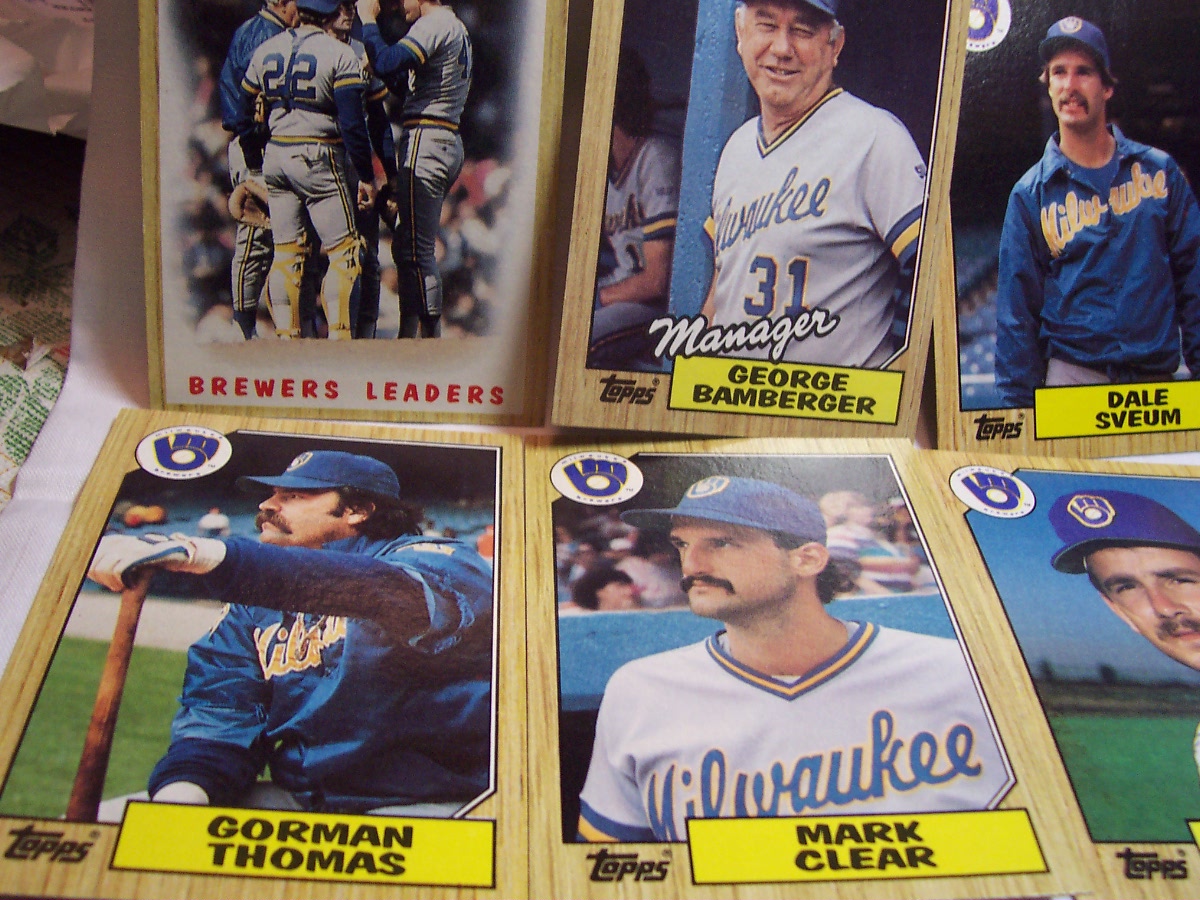 Brewers Baseball Cards Set of 30 1987