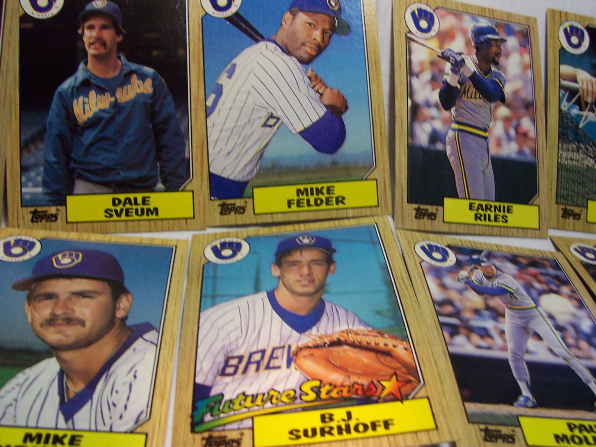 Brewers Baseball Cards Set of 30 1987