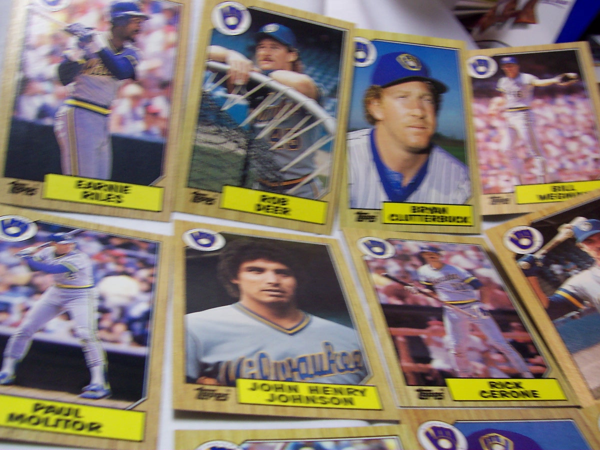 Brewers Baseball Cards Set of 30 1987