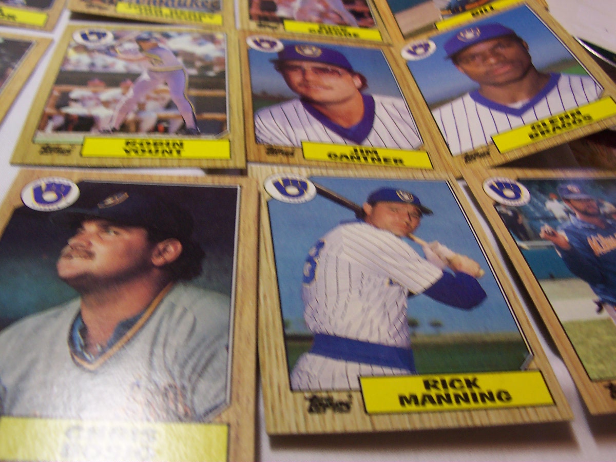 Brewers Baseball Cards Set of 30 1987