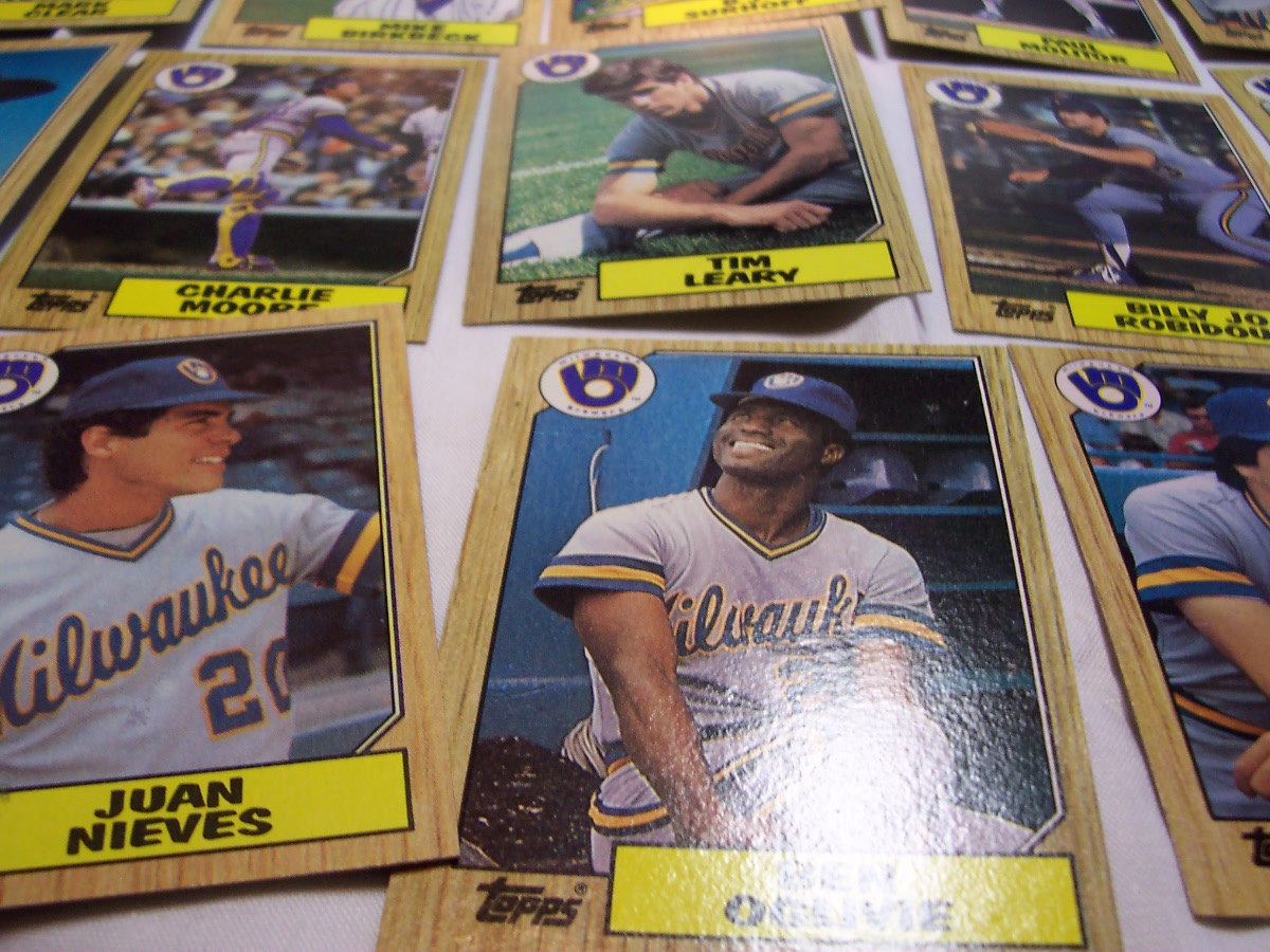 Brewers Baseball Cards Set of 30 1987