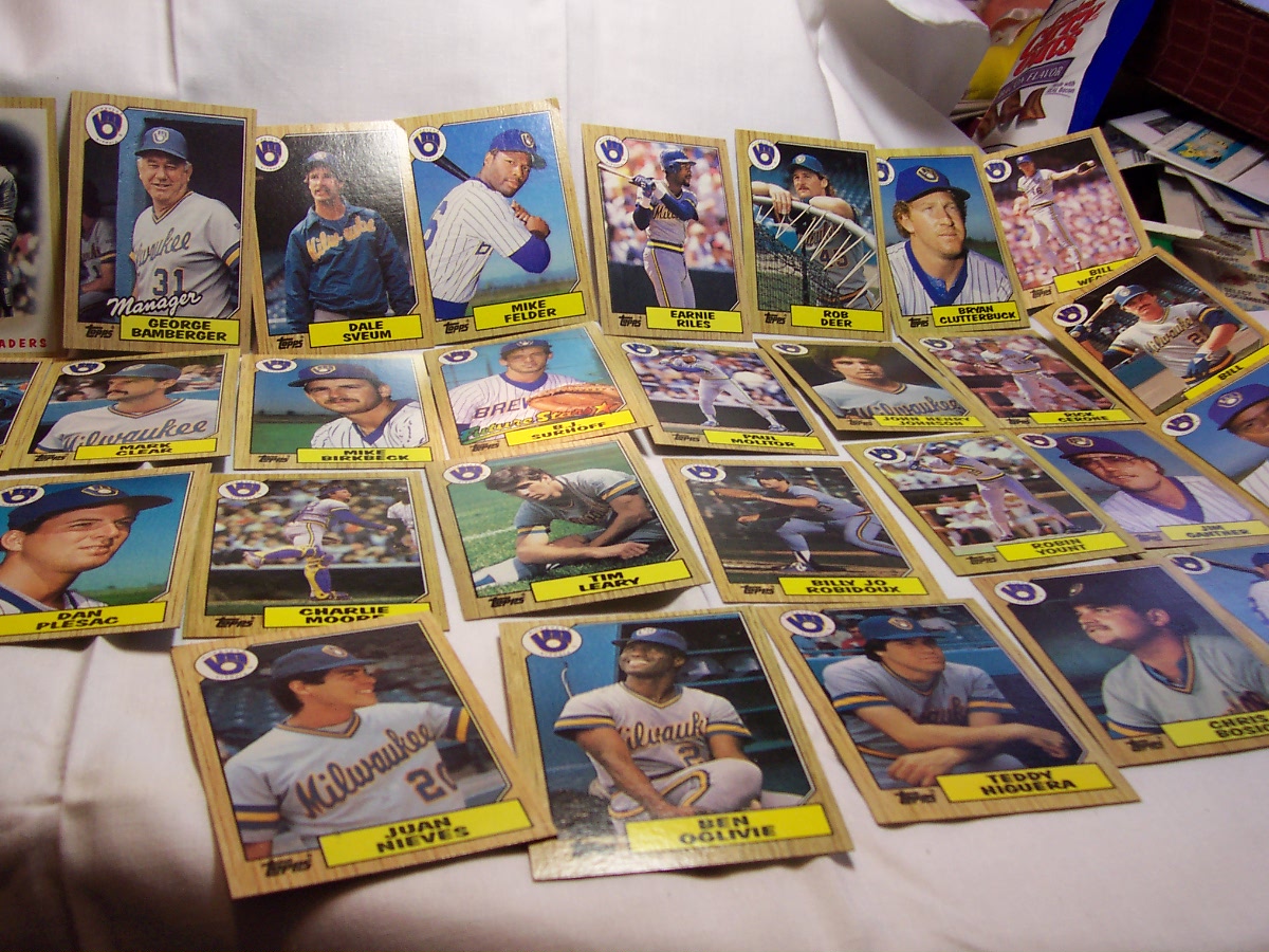Brewers Baseball Cards Set of 30 1987