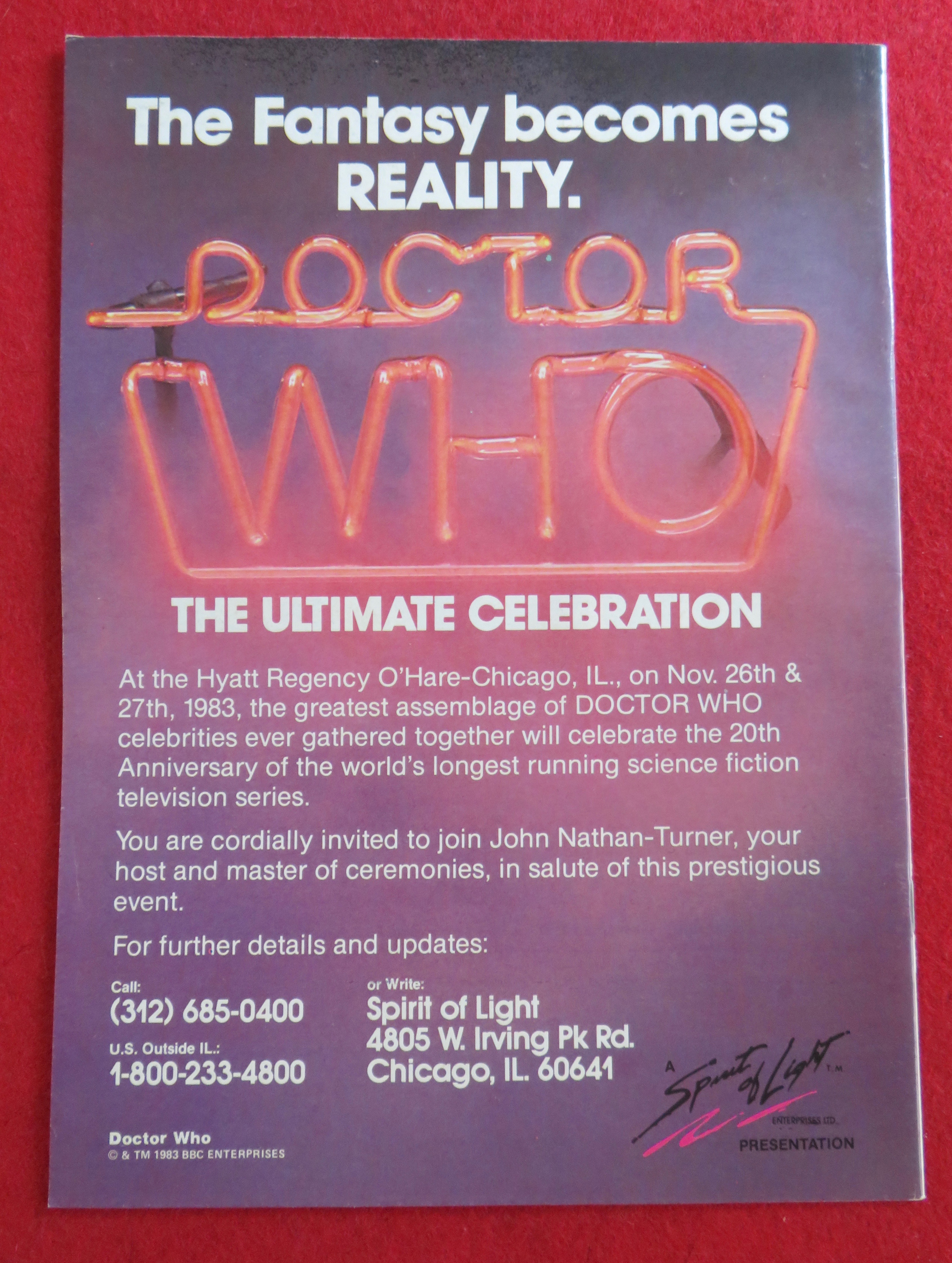 Doctor (Dr) Who Magazine November 1983