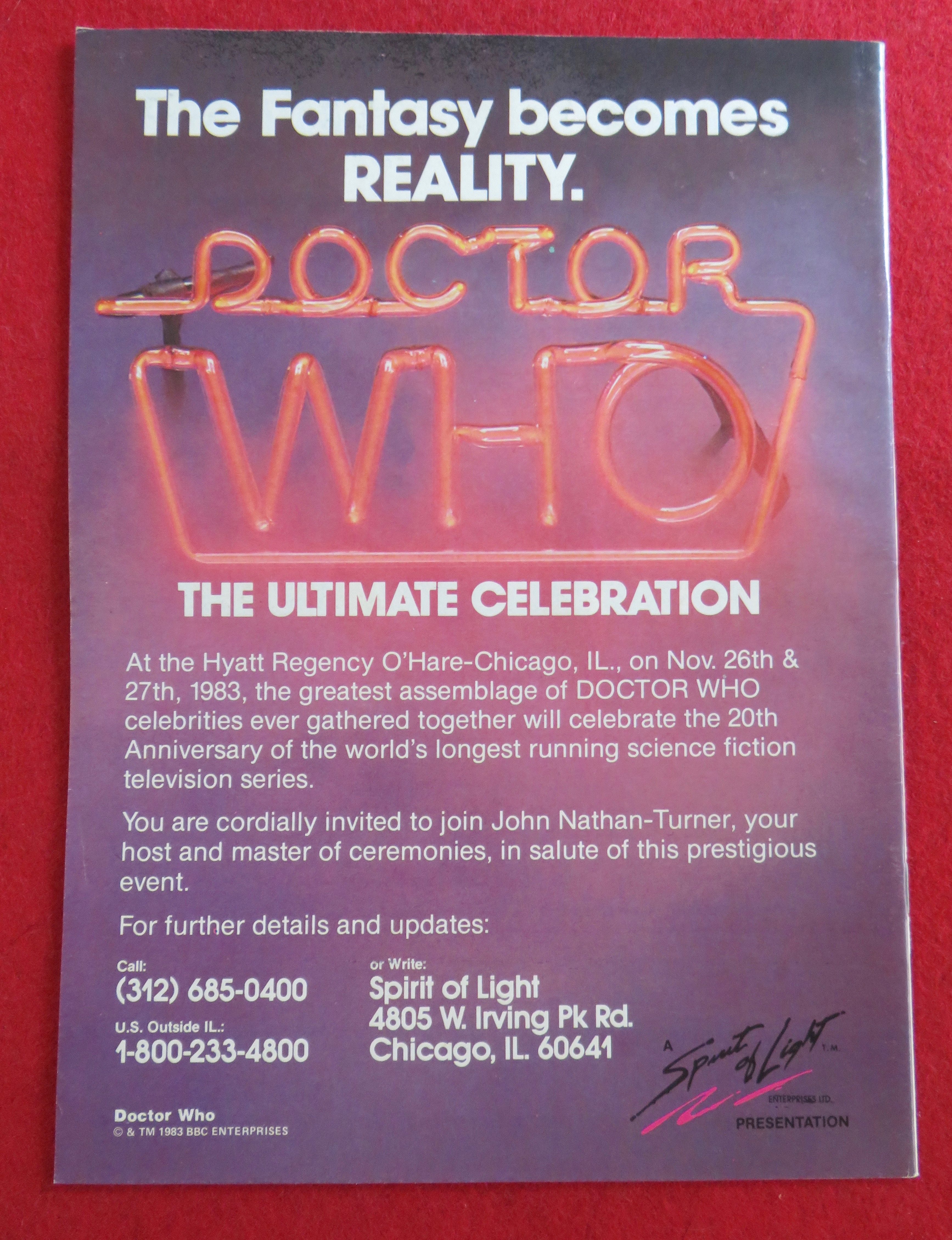 Doctor (Dr) Who Magazine November 1983