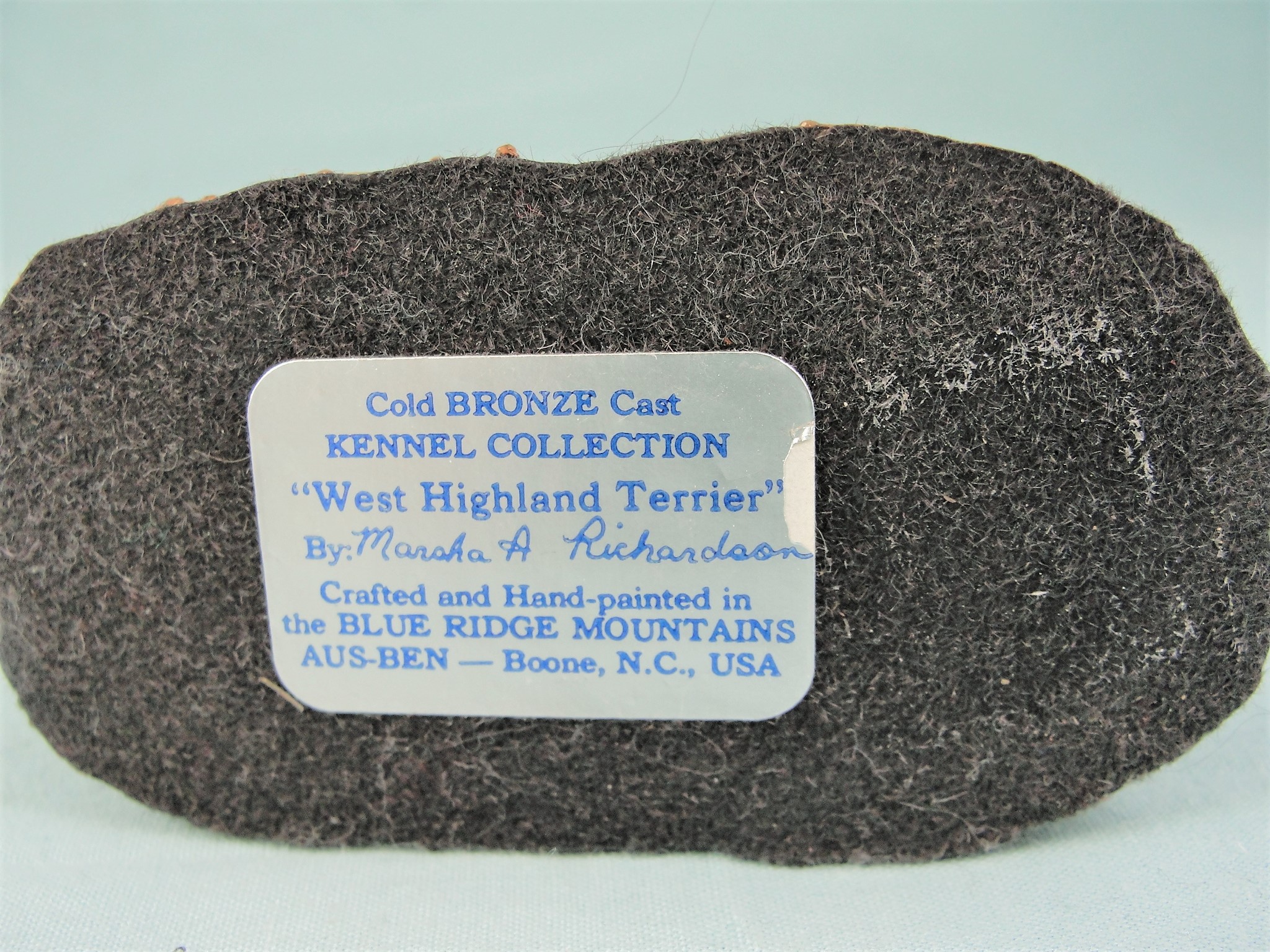Aus-Ben Cold Cast Bronze West Highland Terrier