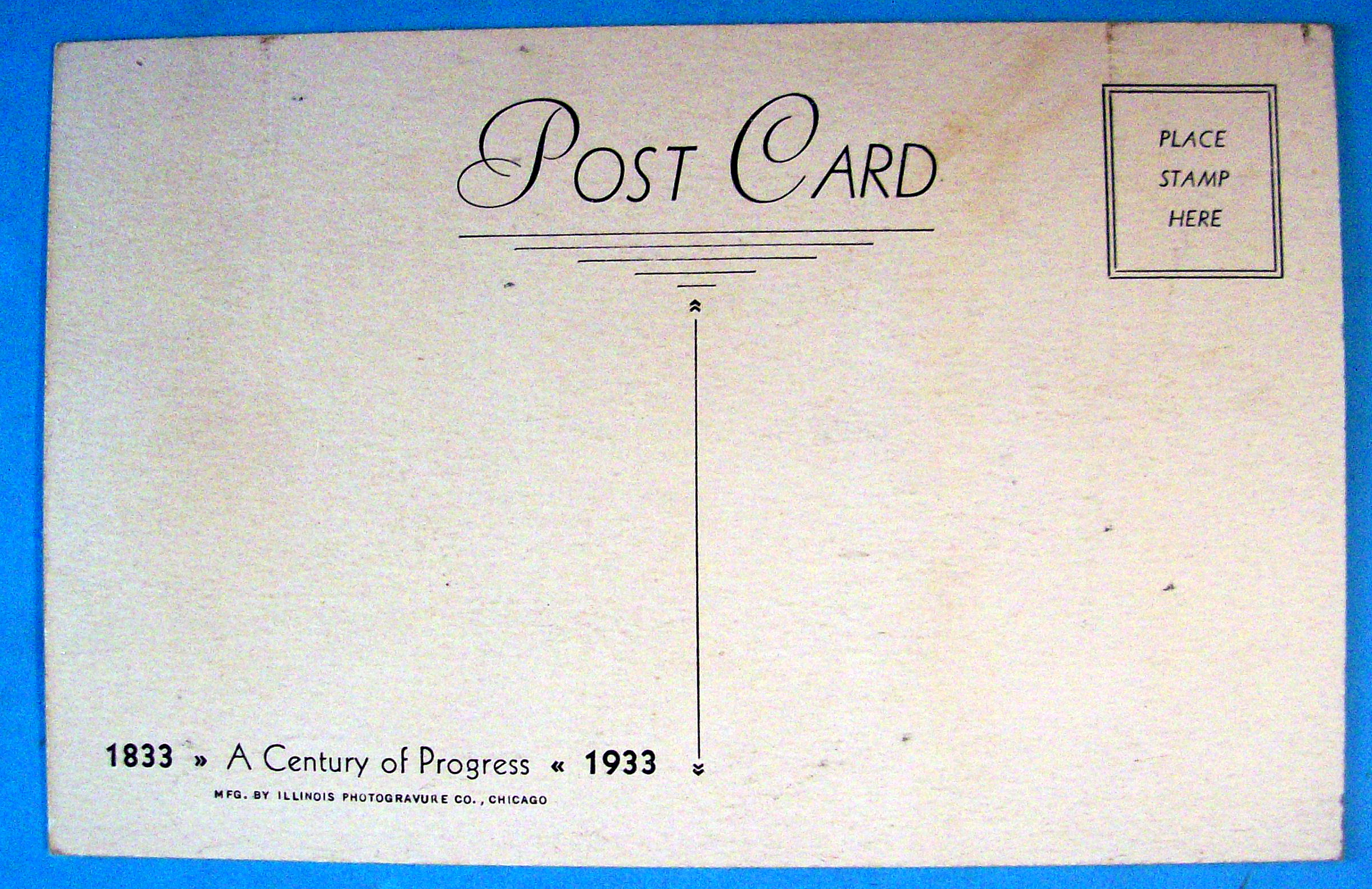 1933 Century of Progress, Byrd's Ship Postcard