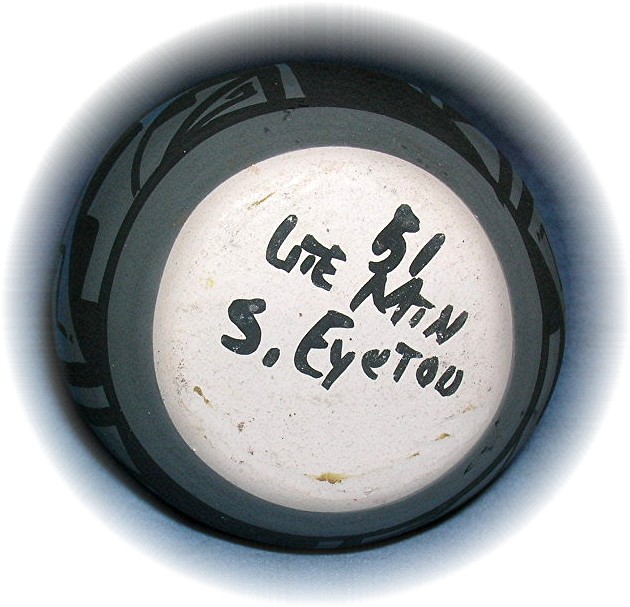 4 1/2 Inch Blue & Grey attern Ute Mtn Wedding