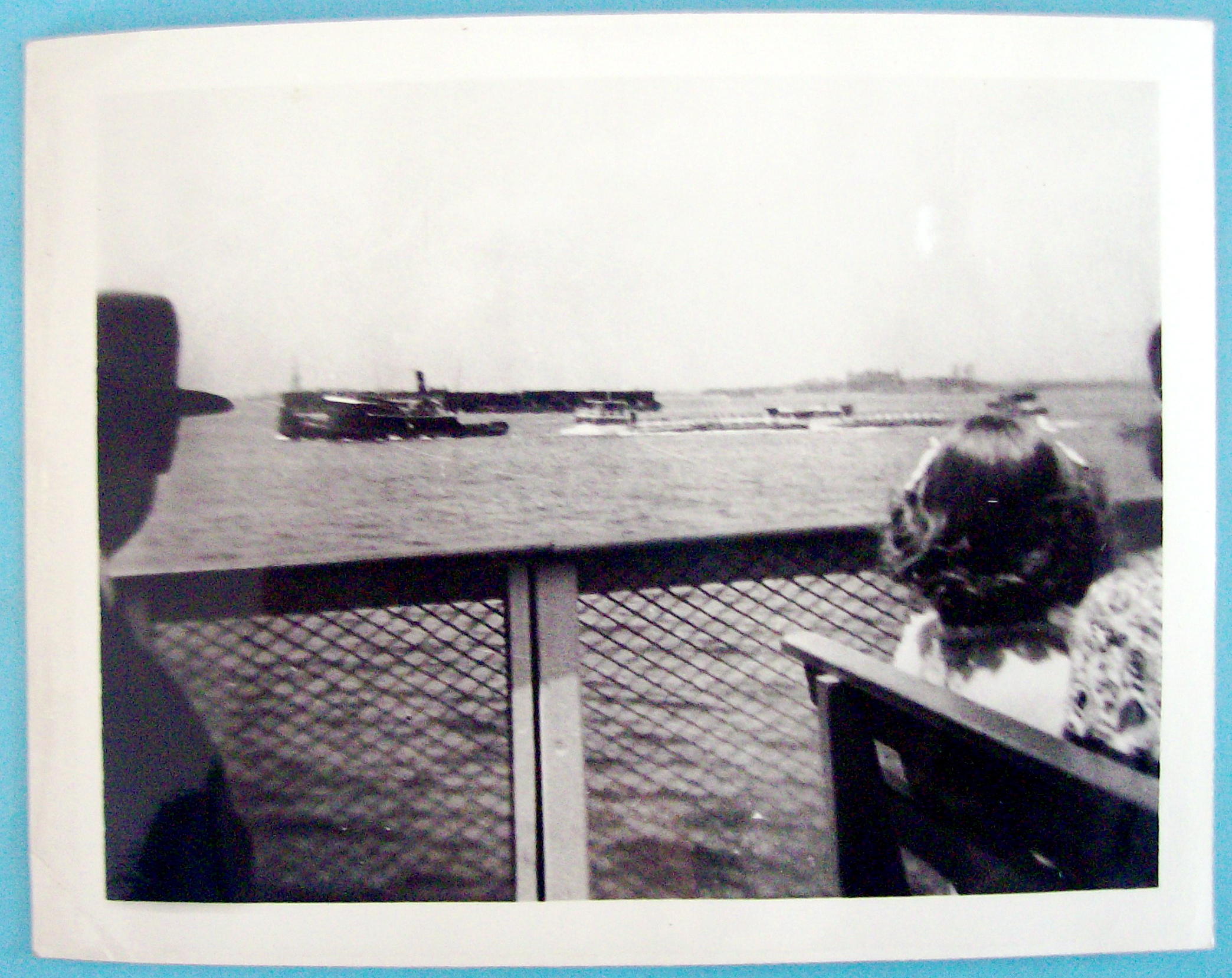 1939 Photograph Of A View From Ferry in New York Harbor