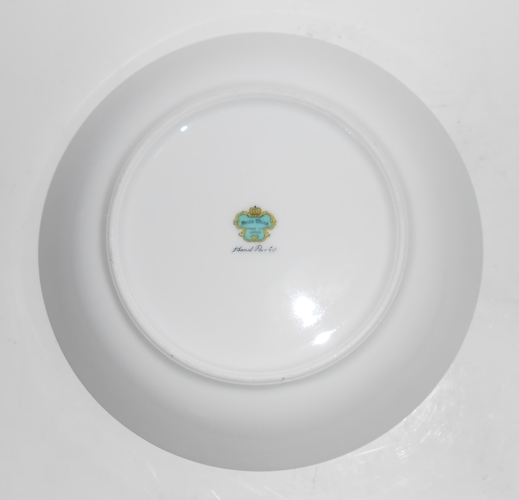 Meito China Porcelain Japan 400 Tri-Flowers w/Gold Band