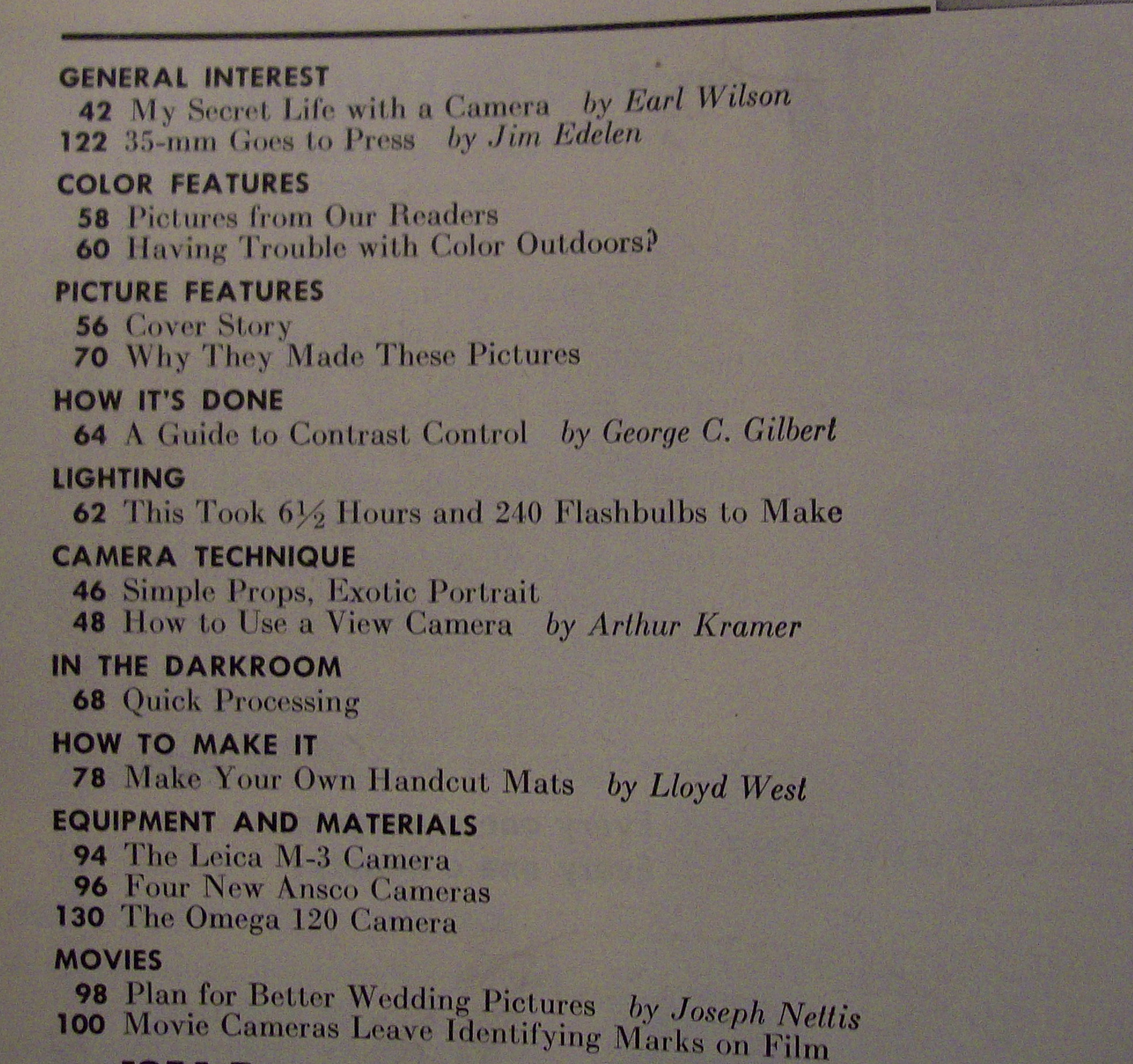 Photography Magazine - June 1954