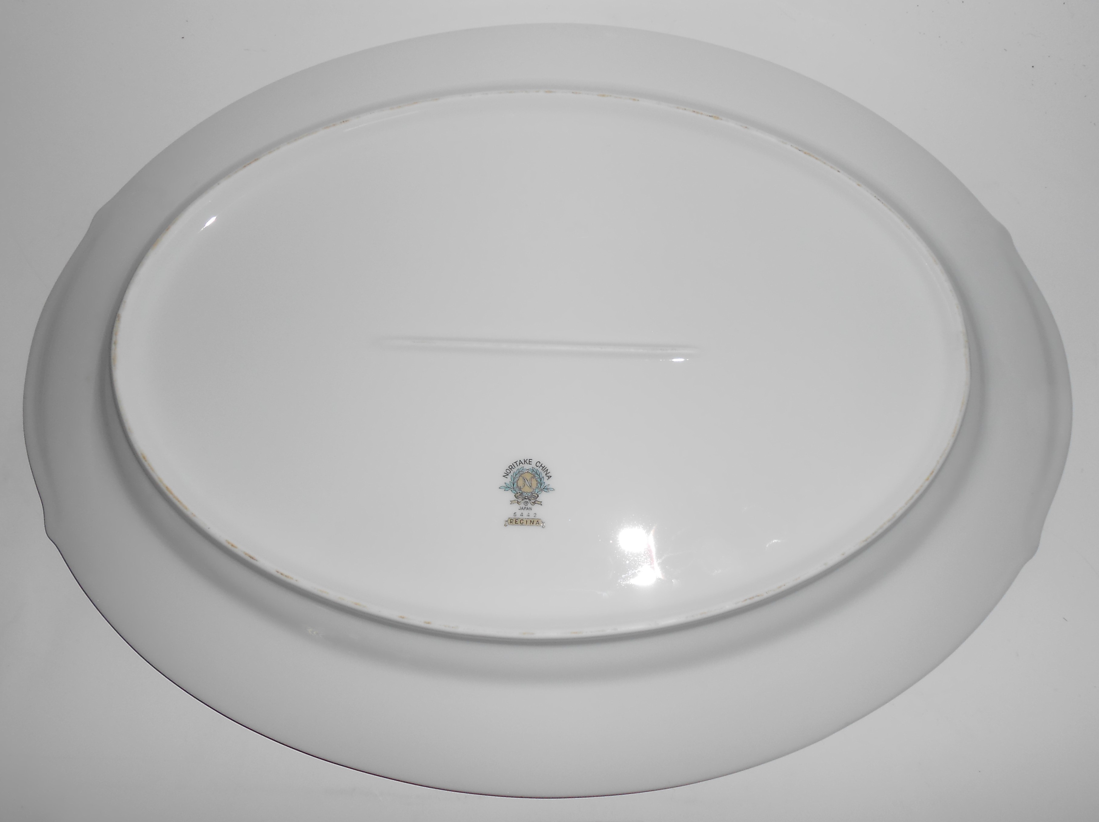 Noritake Porcelain China Regina w/Platinum Lg Platter