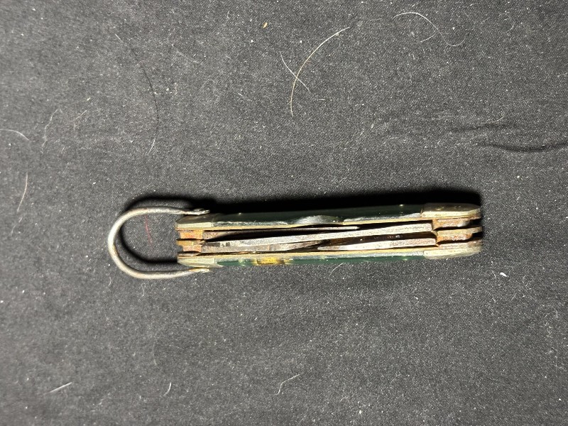 Vintage Girl Scout Multi-Tool Pocket Knife with Green Handles
