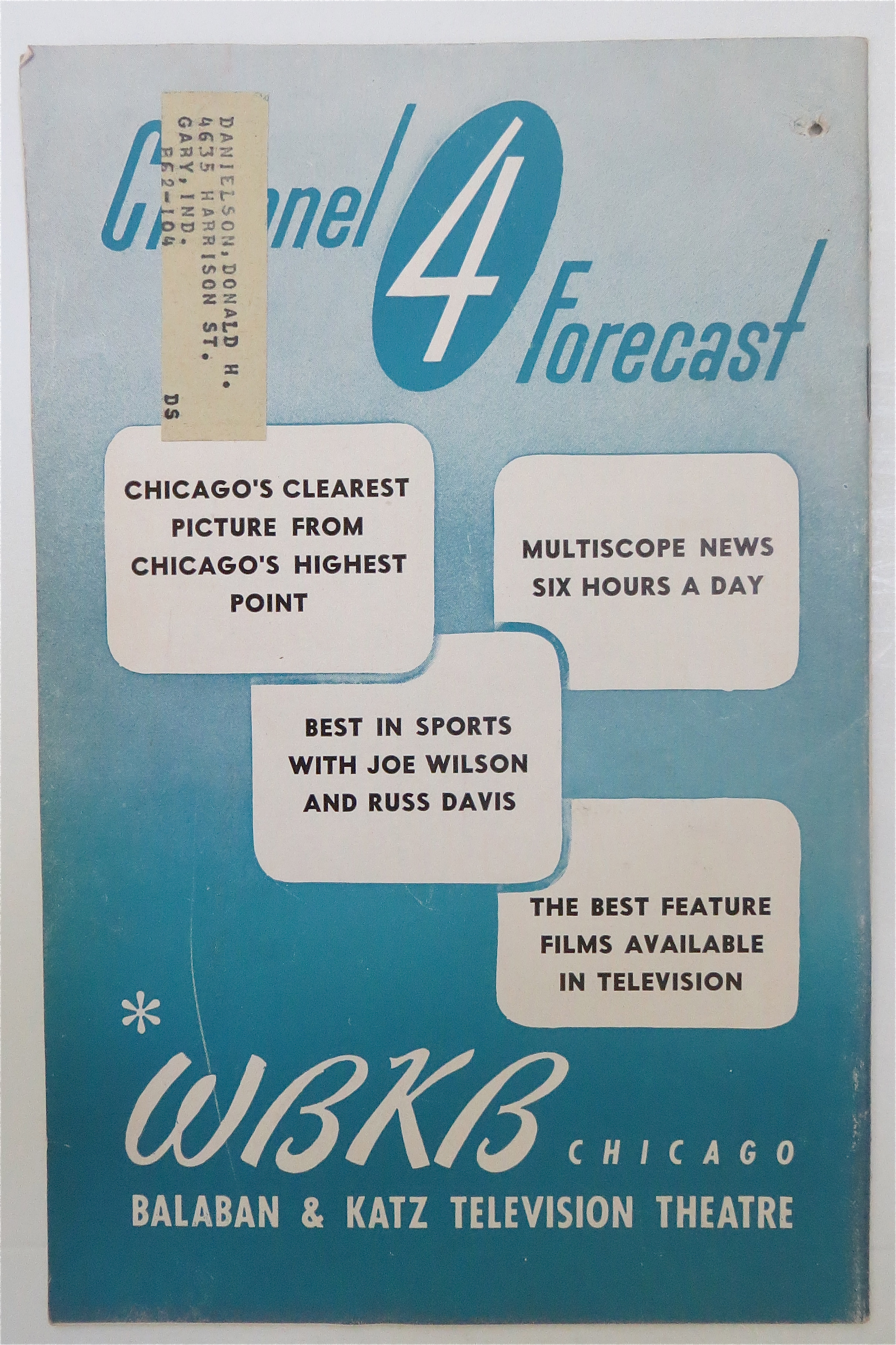 Television Forecast July 23, 1949 Betty Chapel