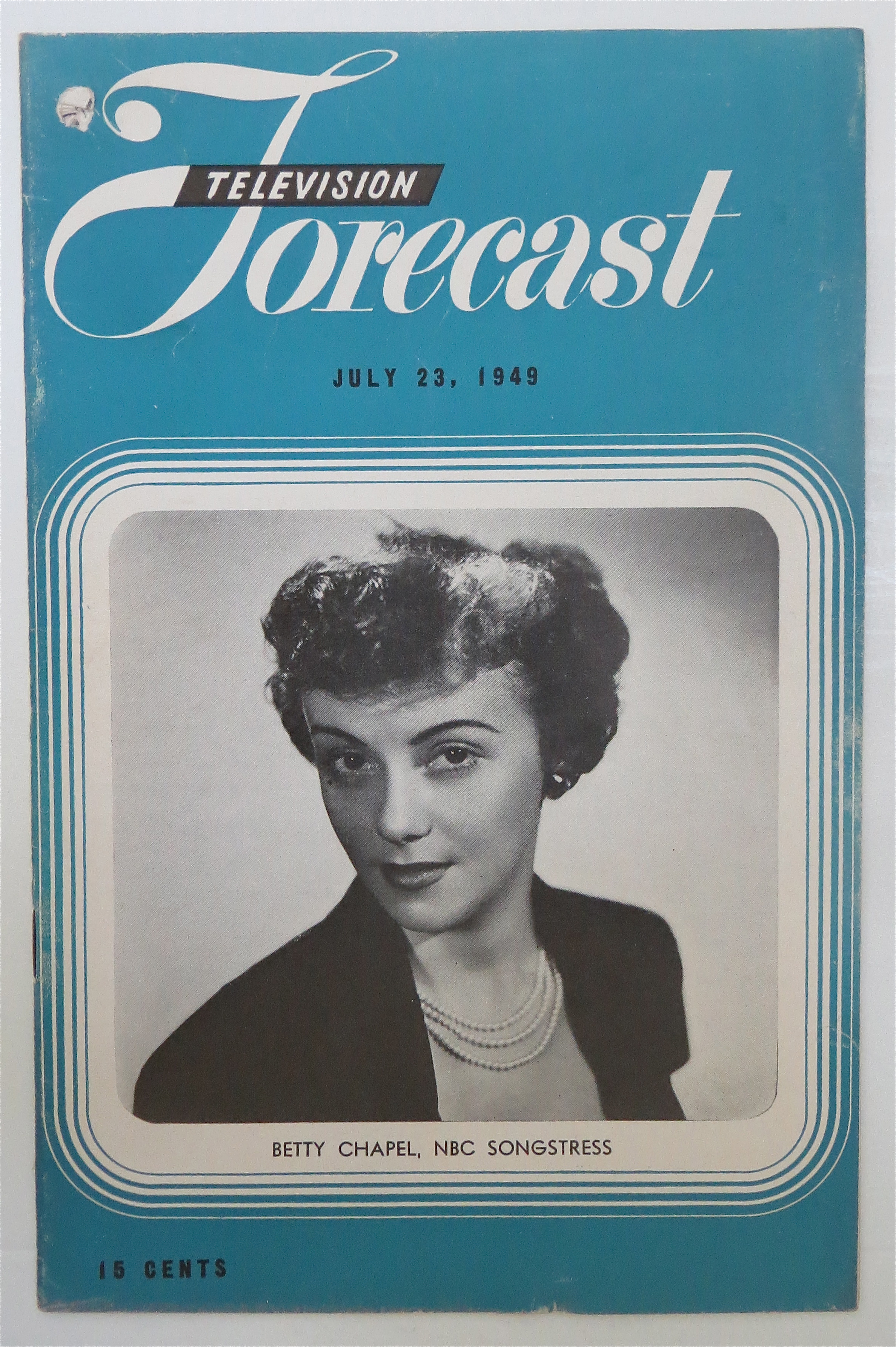 Television Forecast July 23, 1949 Betty Chapel