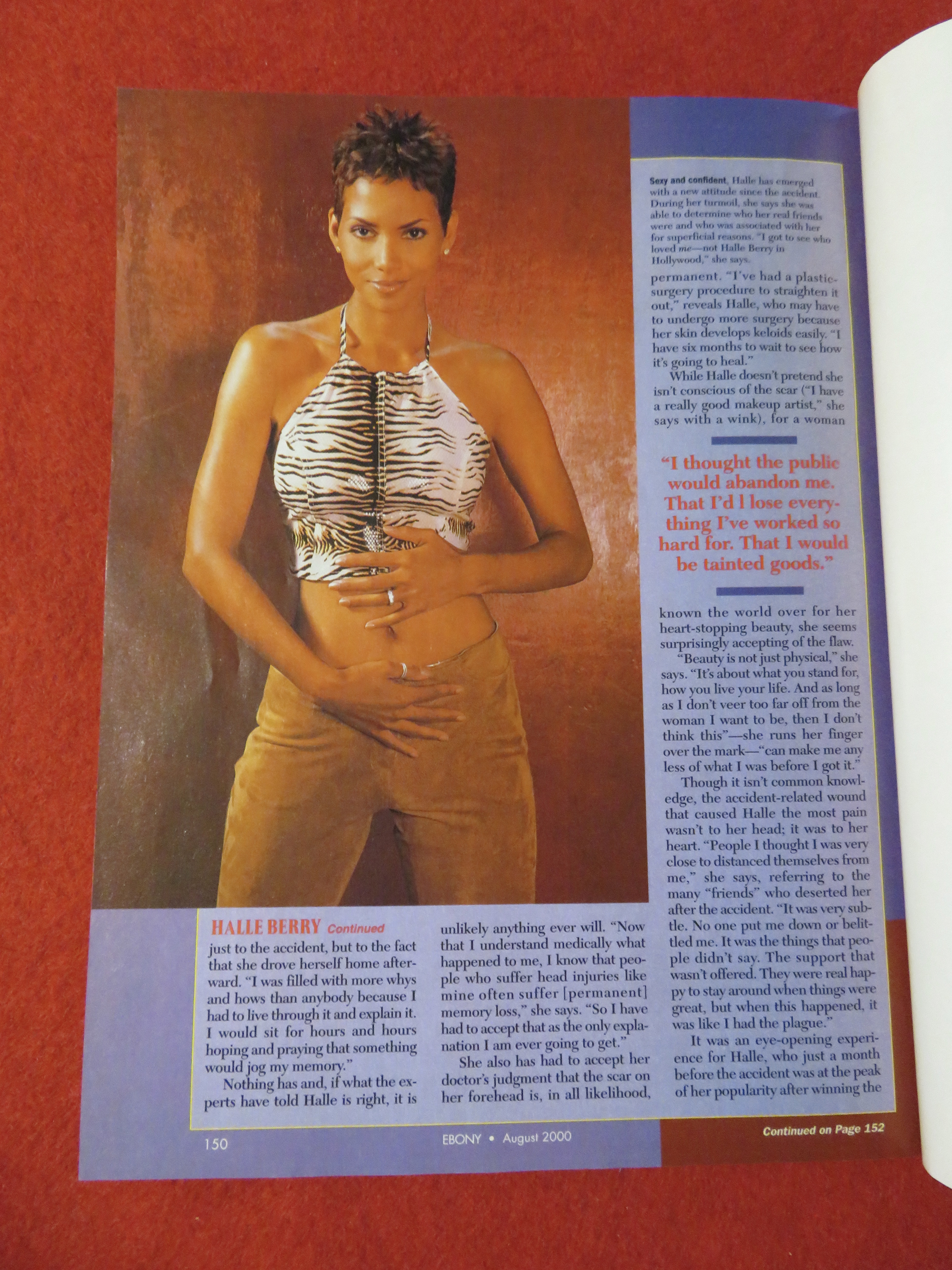 Ebony Magazine August 2000 Halle Berry