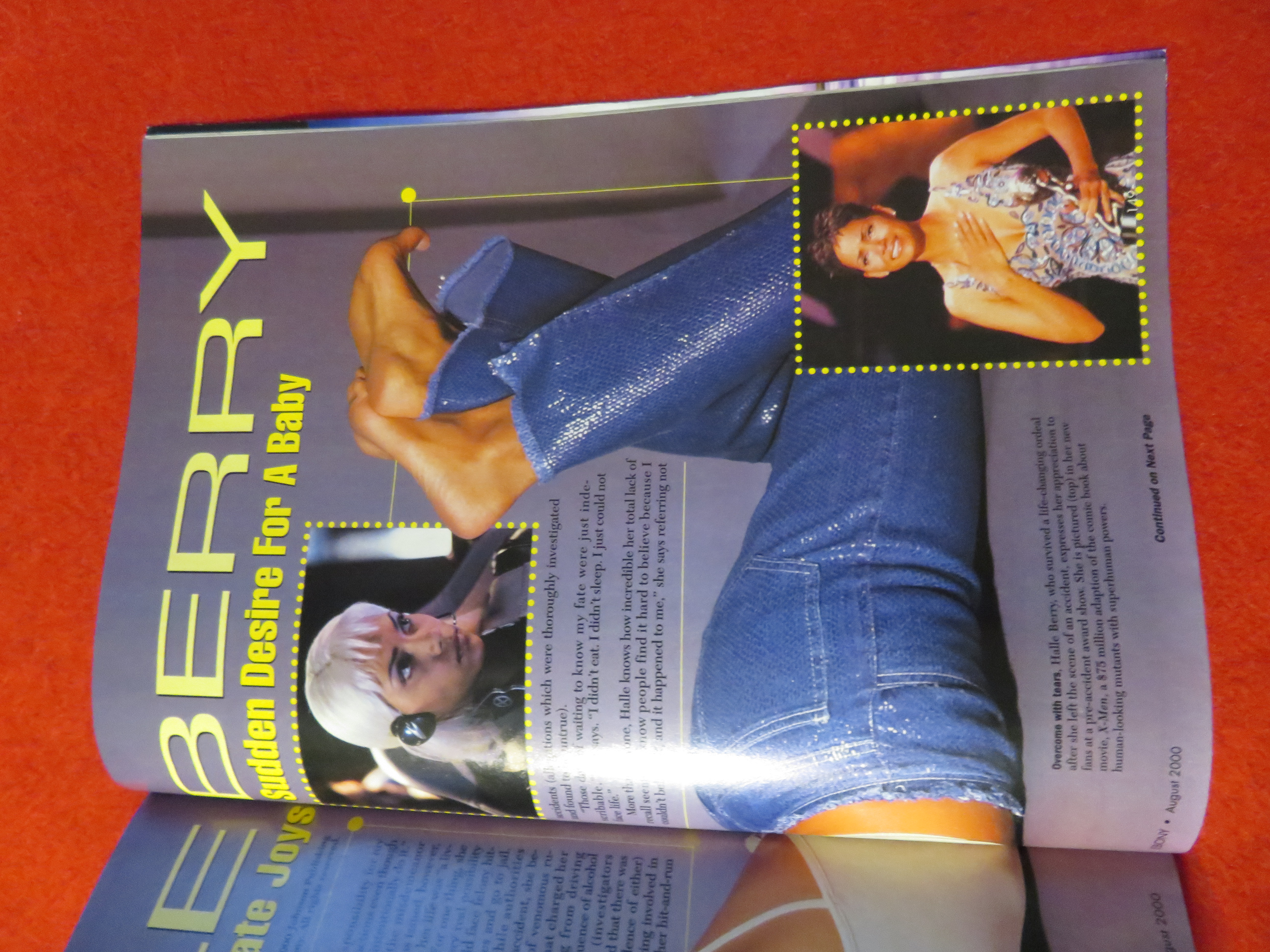 Ebony Magazine August 2000 Halle Berry