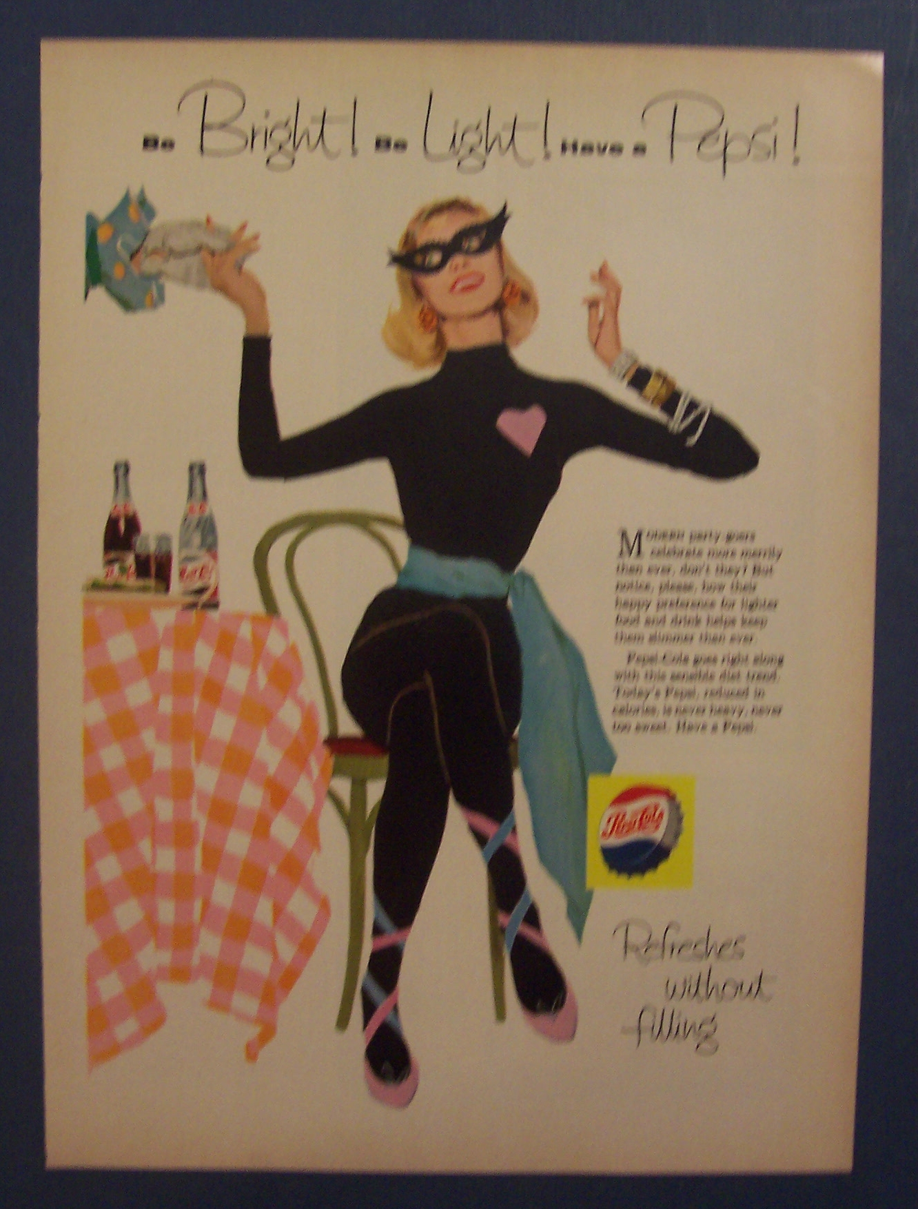 1958 Pepsi-Cola (Pepsi) with Woman Dressed in Black